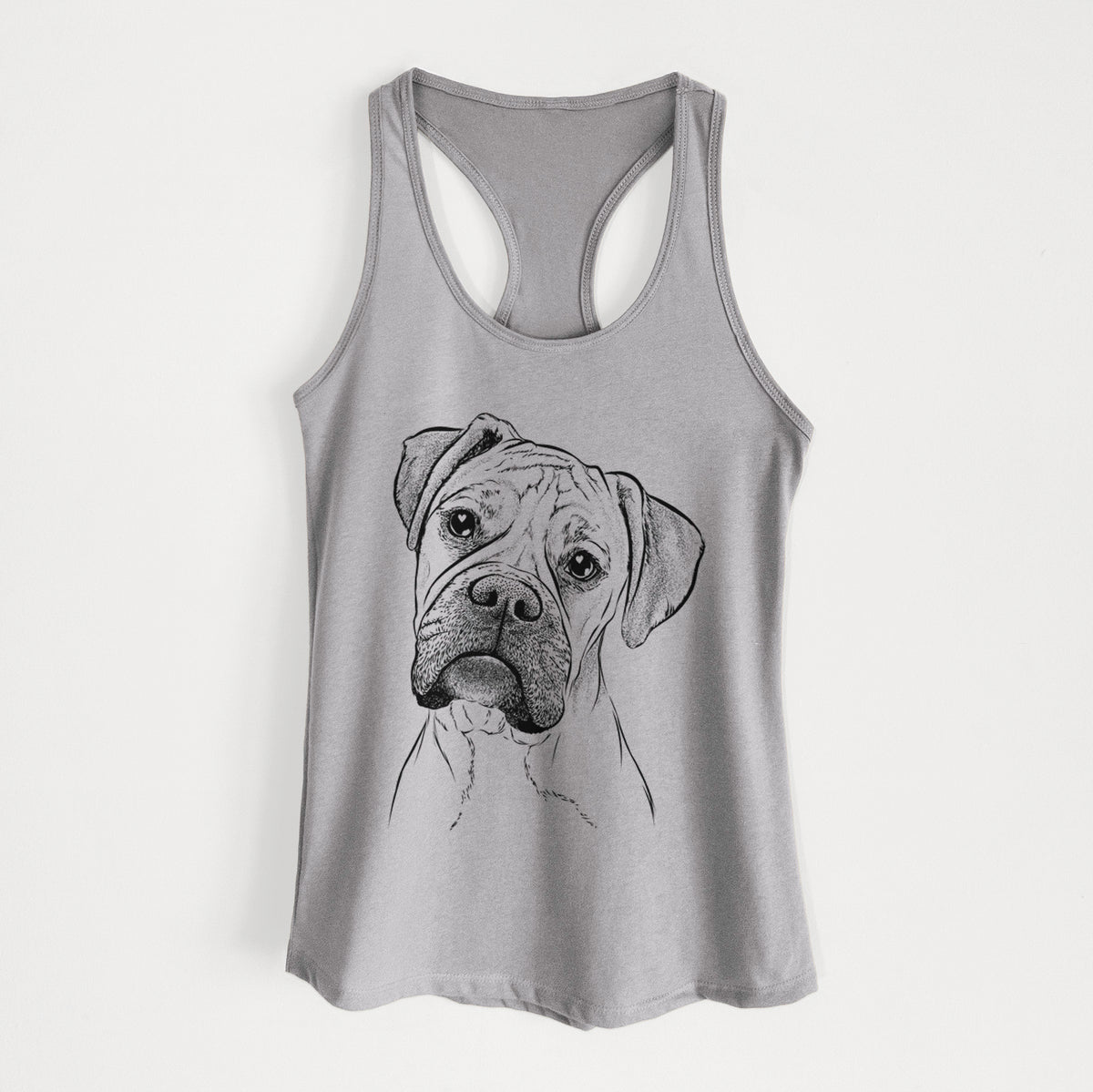 Reuby the Boxer - Women&#39;s Racerback Tanktop