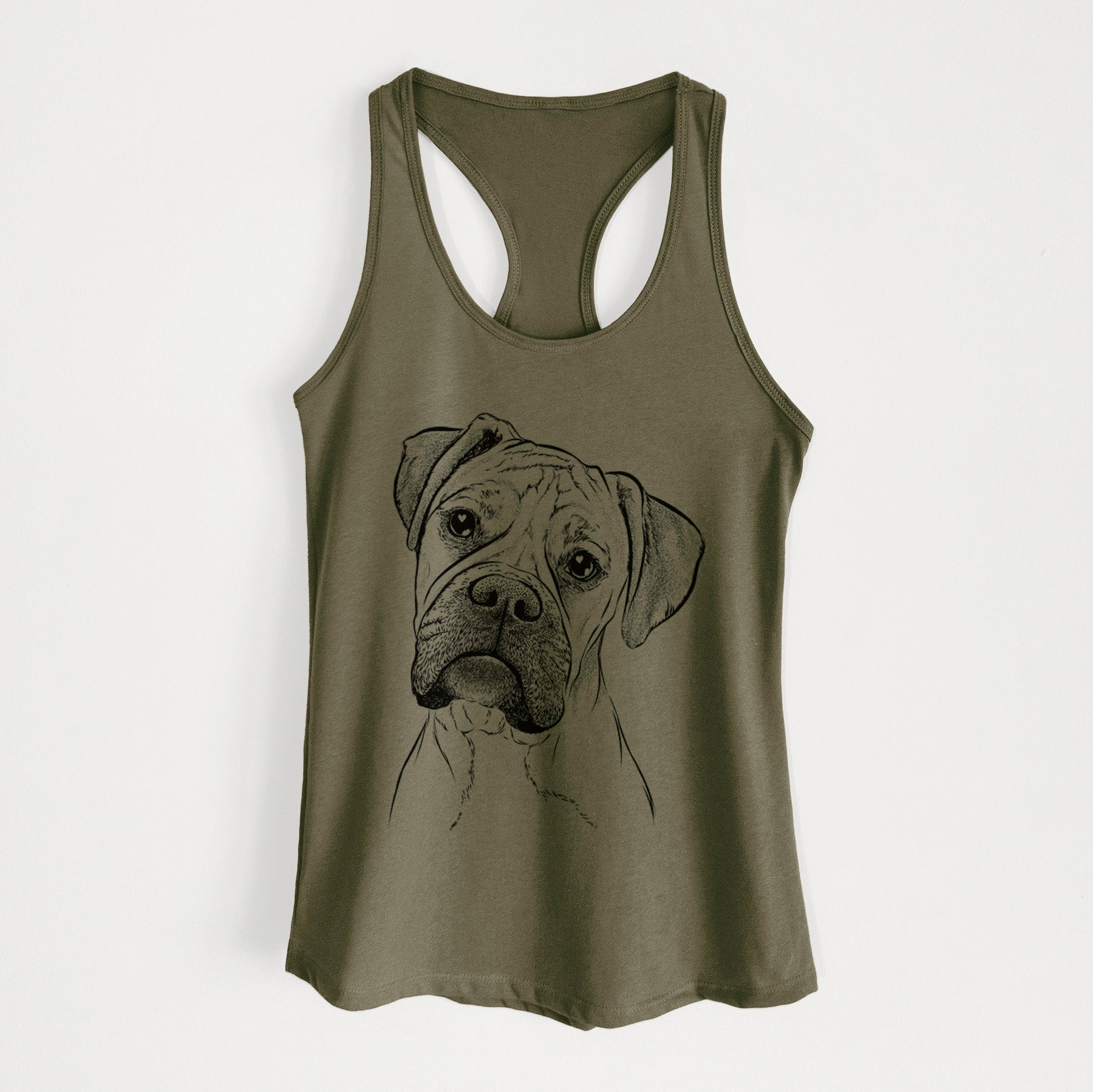 Reuby the Boxer - Women's Racerback Tanktop