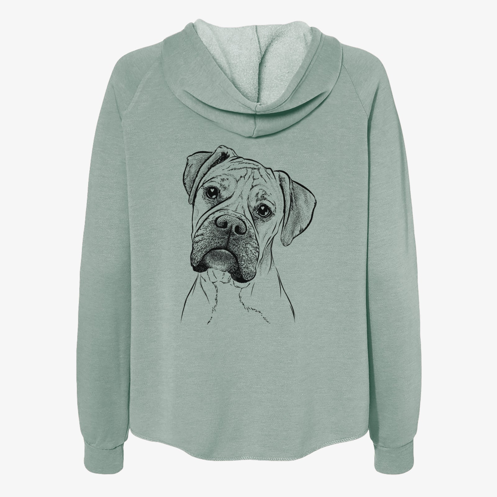 Reuby the Boxer - Women's Cali Wave Zip-Up Sweatshirt