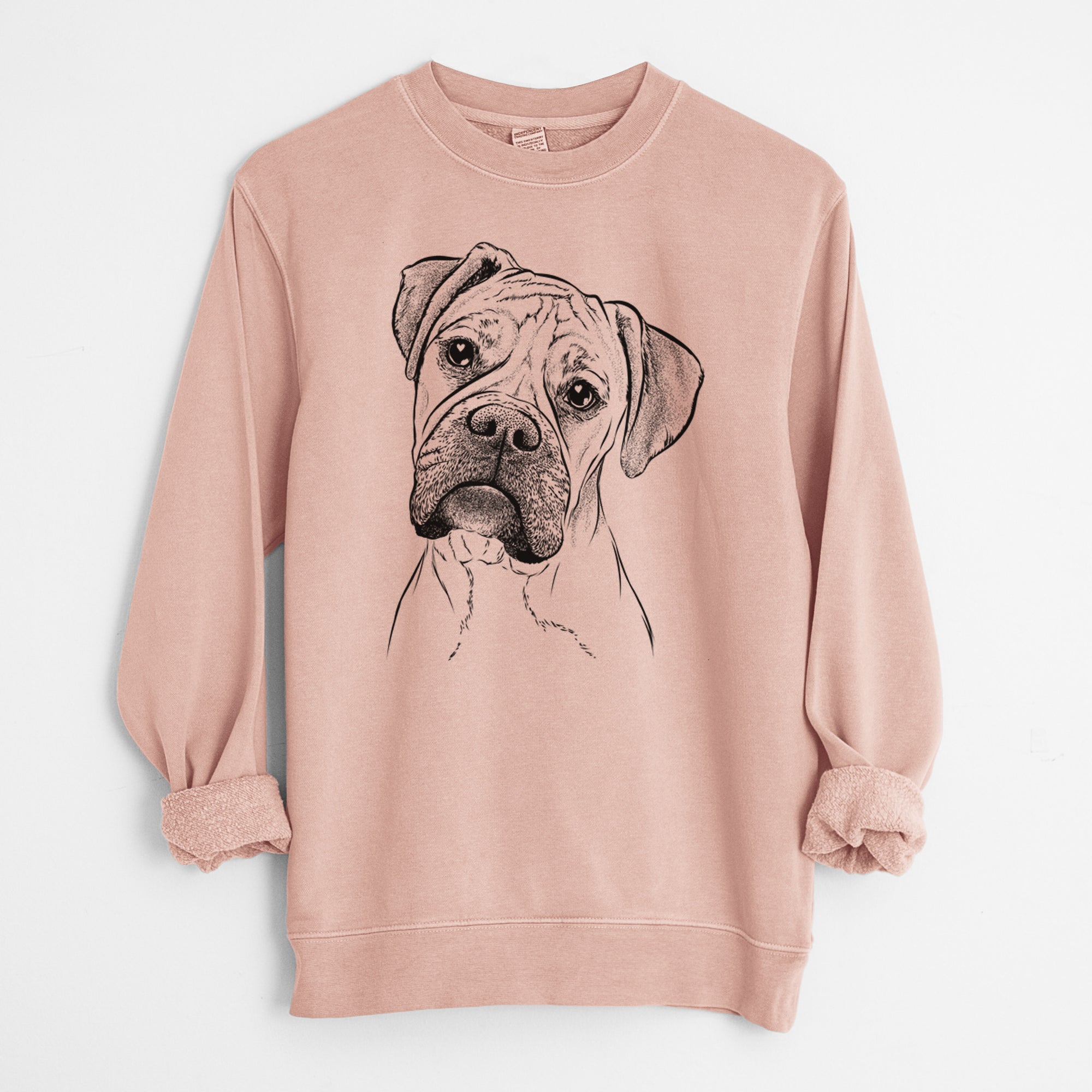 Bare Reuby the Boxer - Unisex Pigment Dyed Crew Sweatshirt