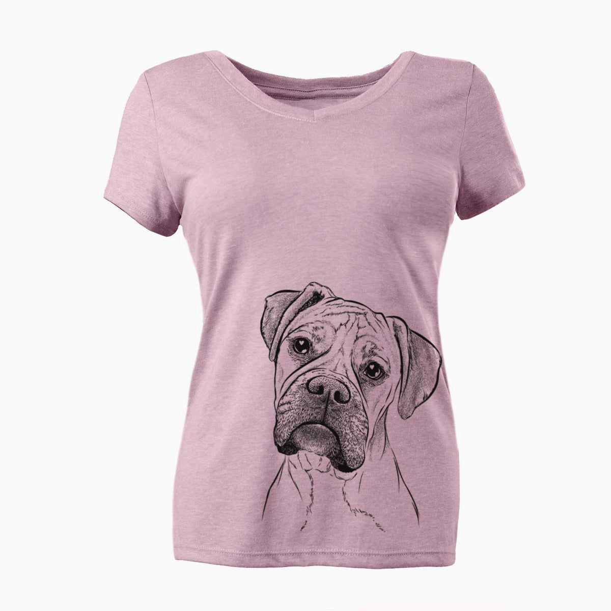 Bare Reuby the Boxer - Women's V-neck Shirt