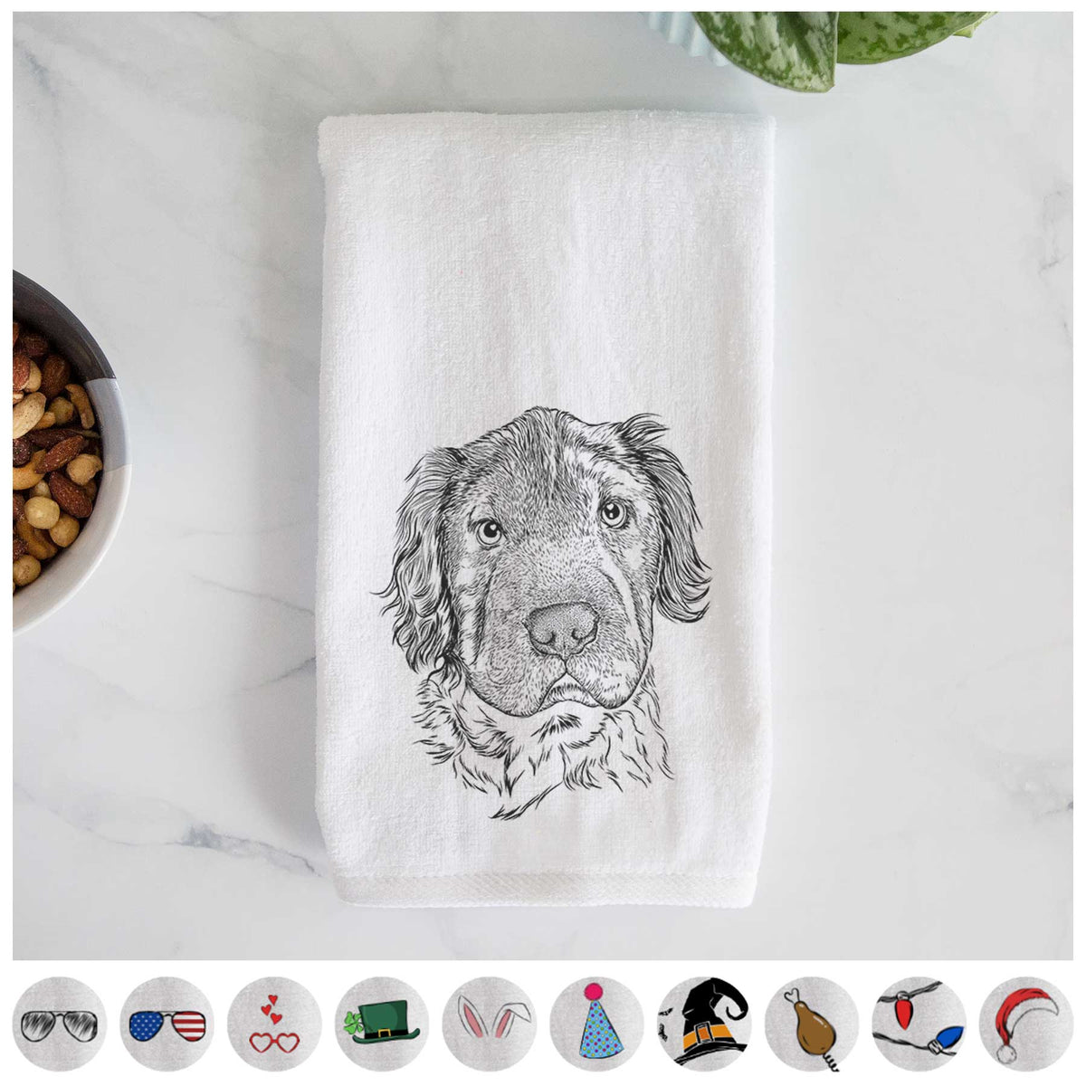 Rex the Mini Hippo Decorative Hand Towel