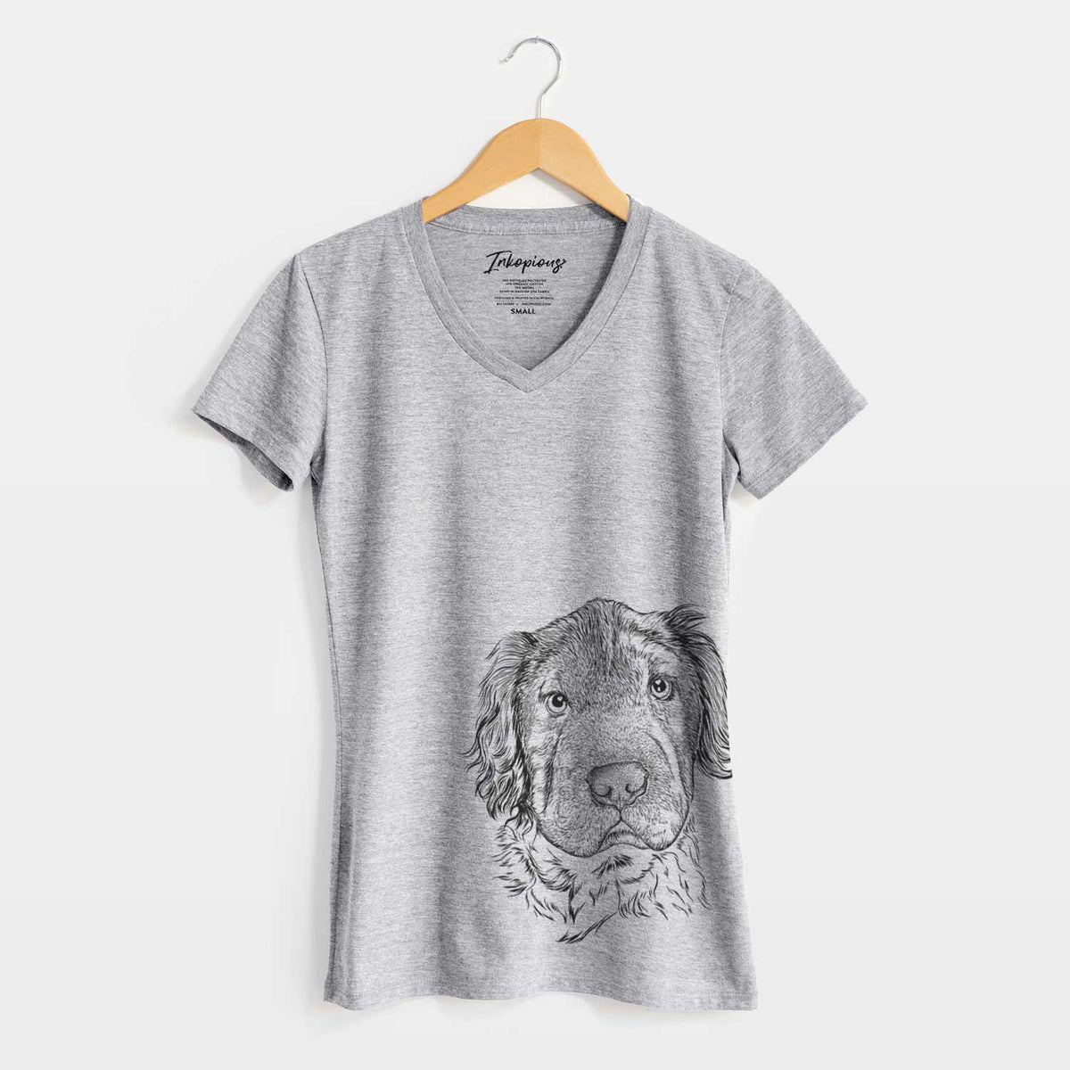 Bare Rex the Mini Hippo - Women's V-neck Shirt