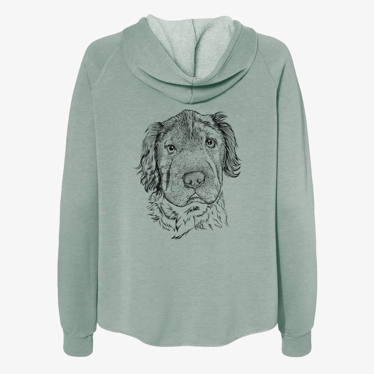 Rex the Mini Hippo - Women's Cali Wave Zip-Up Sweatshirt