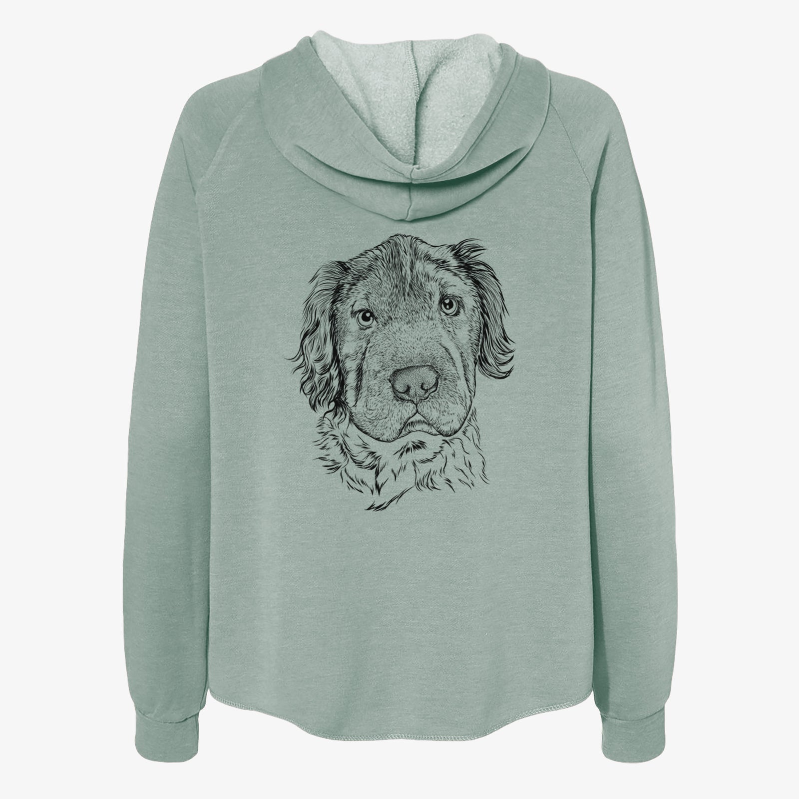 Rex the Mini Hippo - Women's Cali Wave Zip-Up Sweatshirt