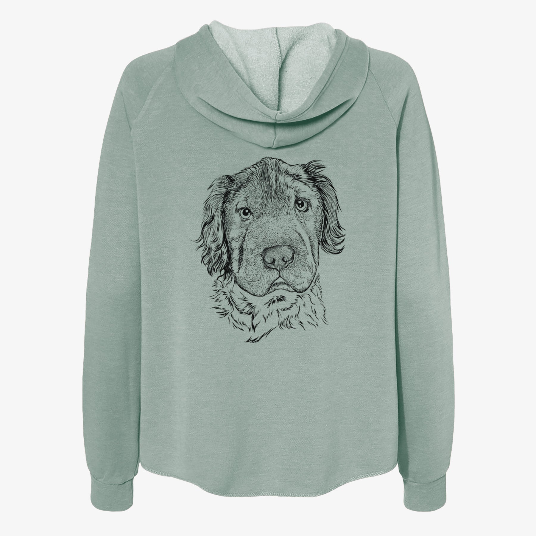 Rex the Mini Hippo - Women's Cali Wave Zip-Up Sweatshirt