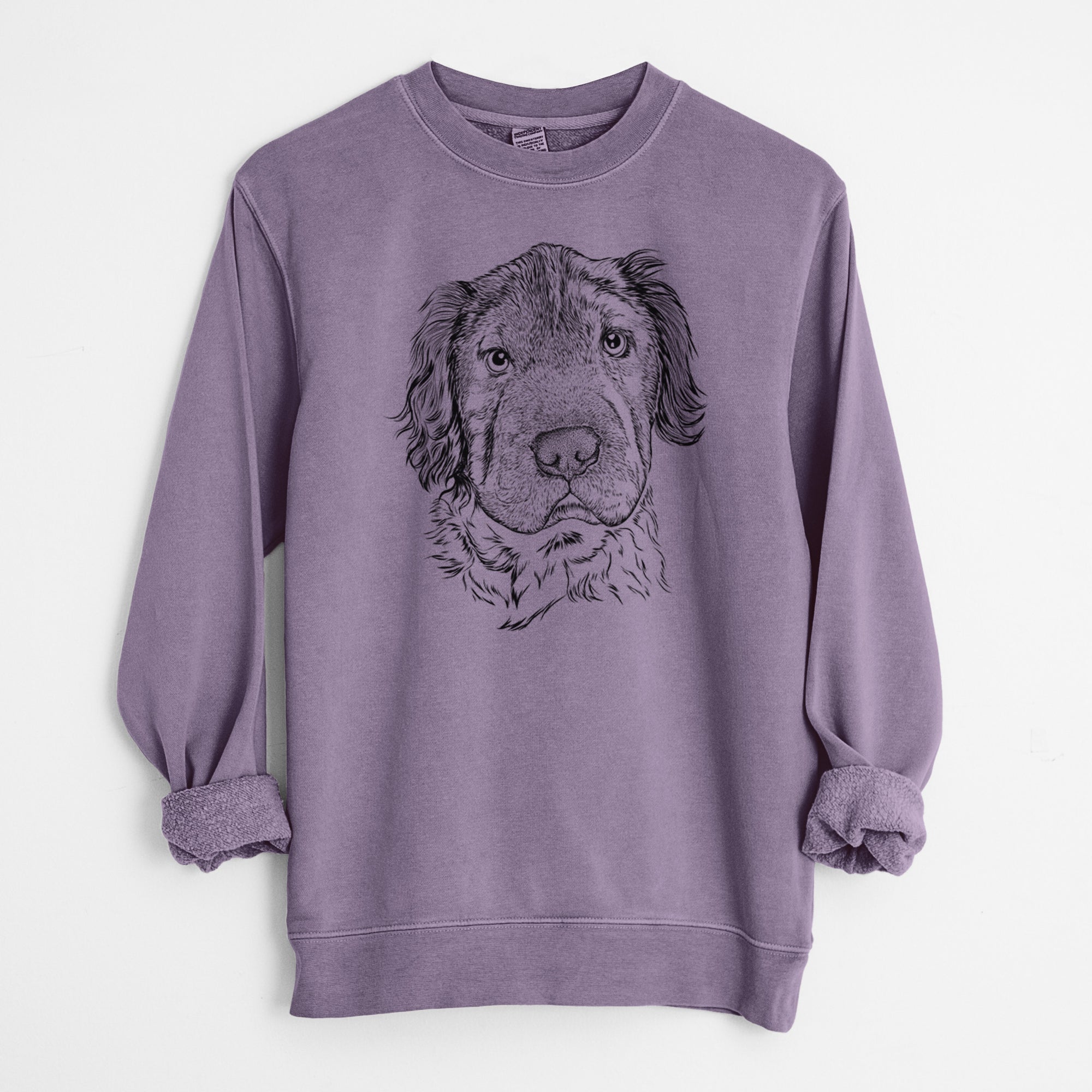 Bare Rex the Mini Hippo - Unisex Pigment Dyed Crew Sweatshirt