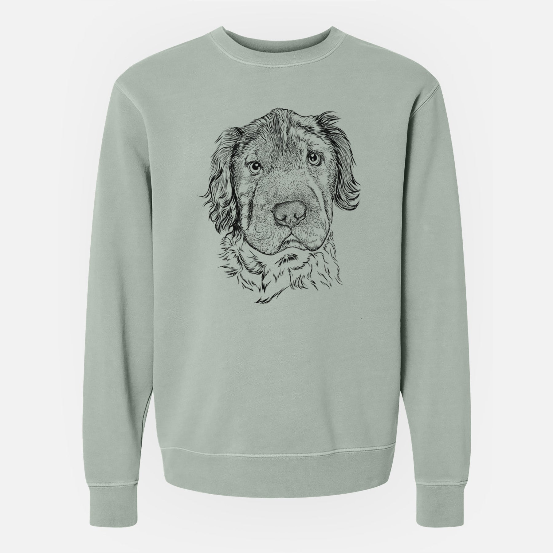 Bare Rex the Mini Hippo - Unisex Pigment Dyed Crew Sweatshirt