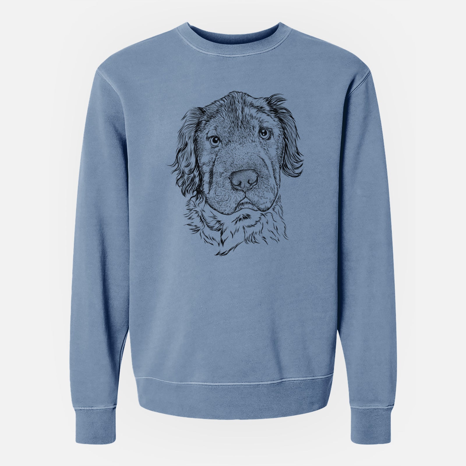 Bare Rex the Mini Hippo - Unisex Pigment Dyed Crew Sweatshirt