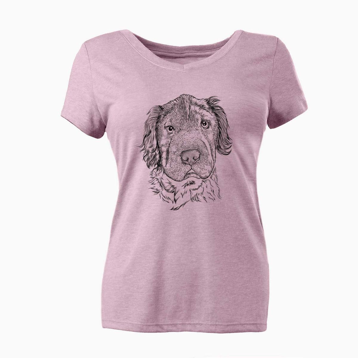 Bare Rex the Mini Hippo - Women's V-neck Shirt