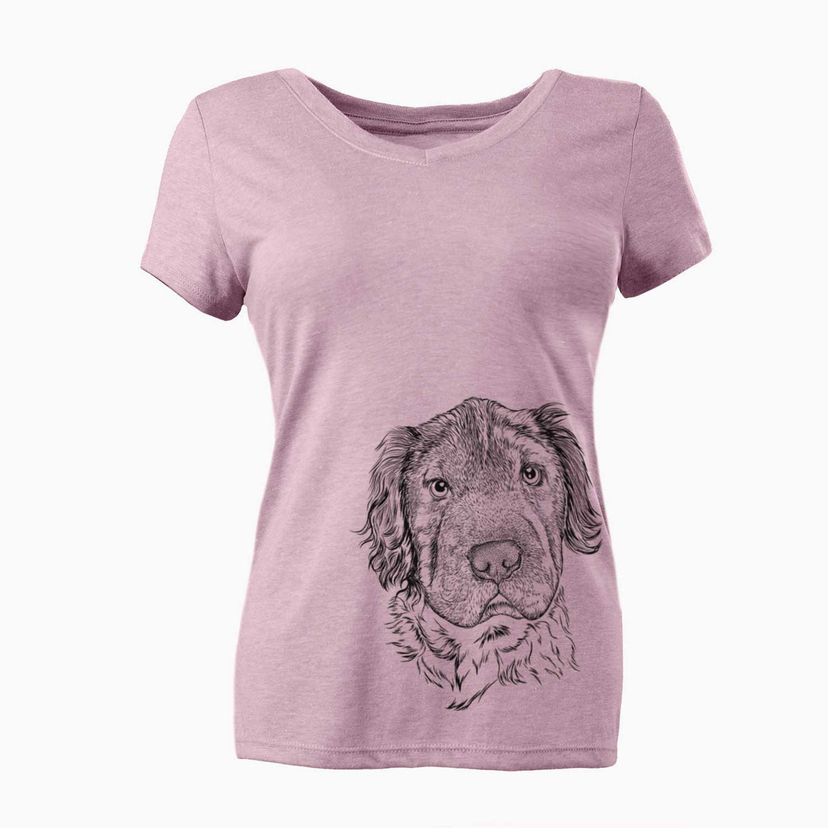 Bare Rex the Mini Hippo - Women's V-neck Shirt