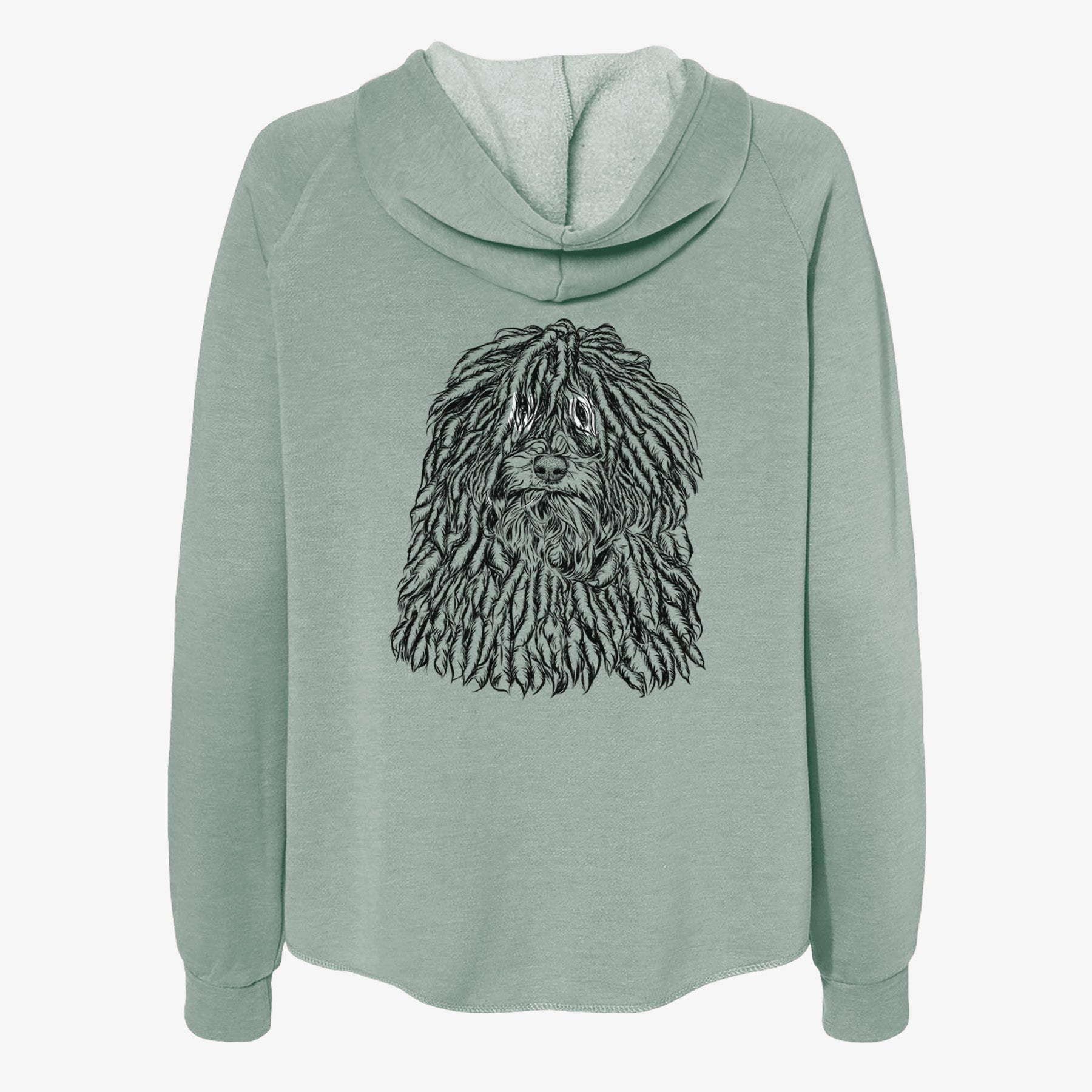 Rezi the Puli - Women's Cali Wave Zip-Up Sweatshirt