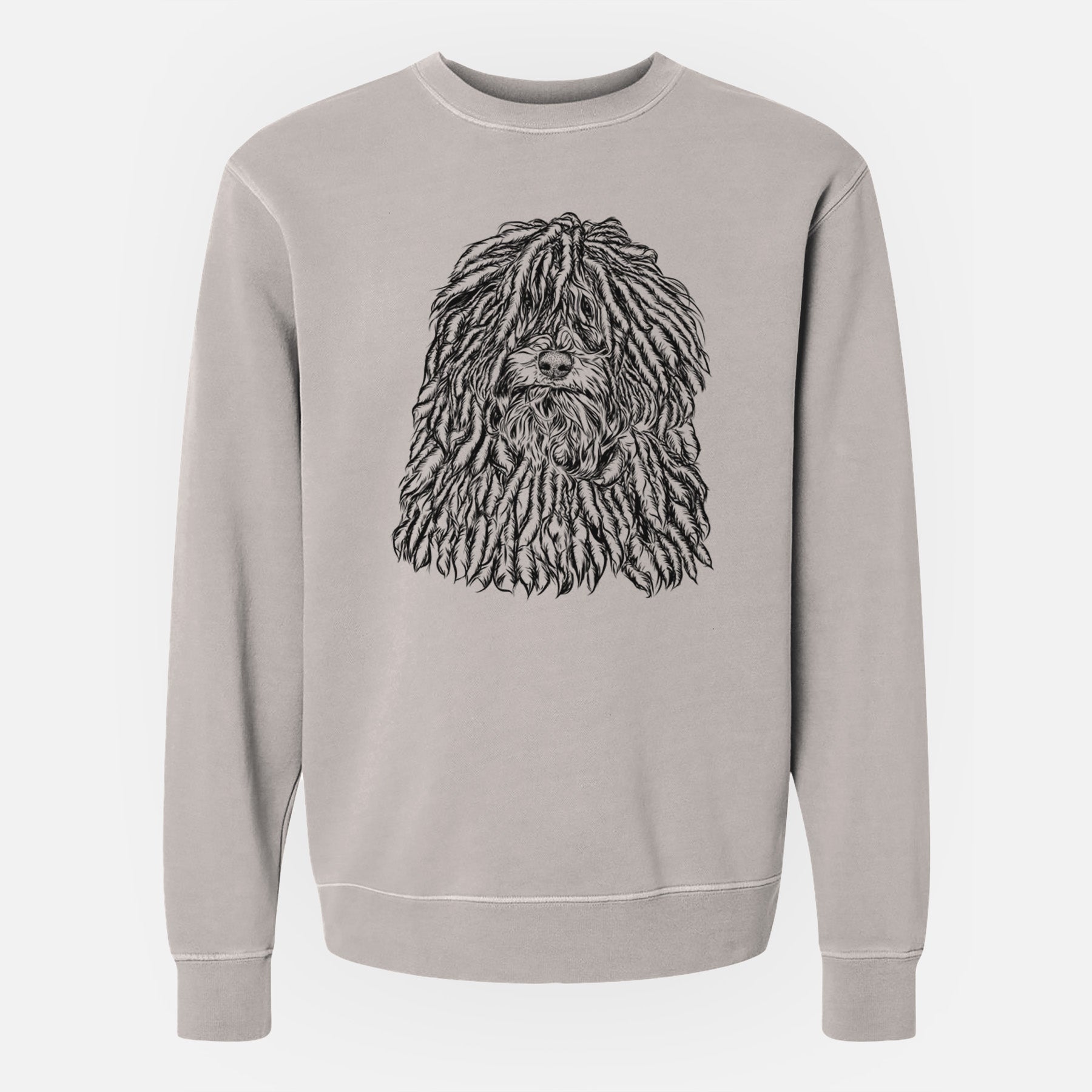 Bare Rezi the Puli - Unisex Pigment Dyed Crew Sweatshirt