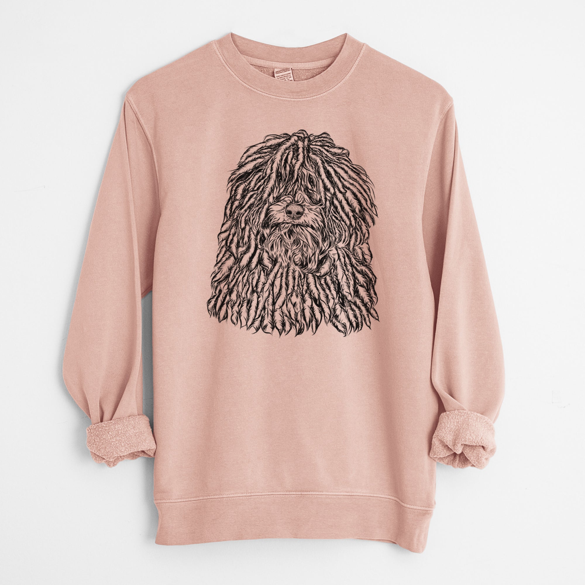 Bare Rezi the Puli - Unisex Pigment Dyed Crew Sweatshirt