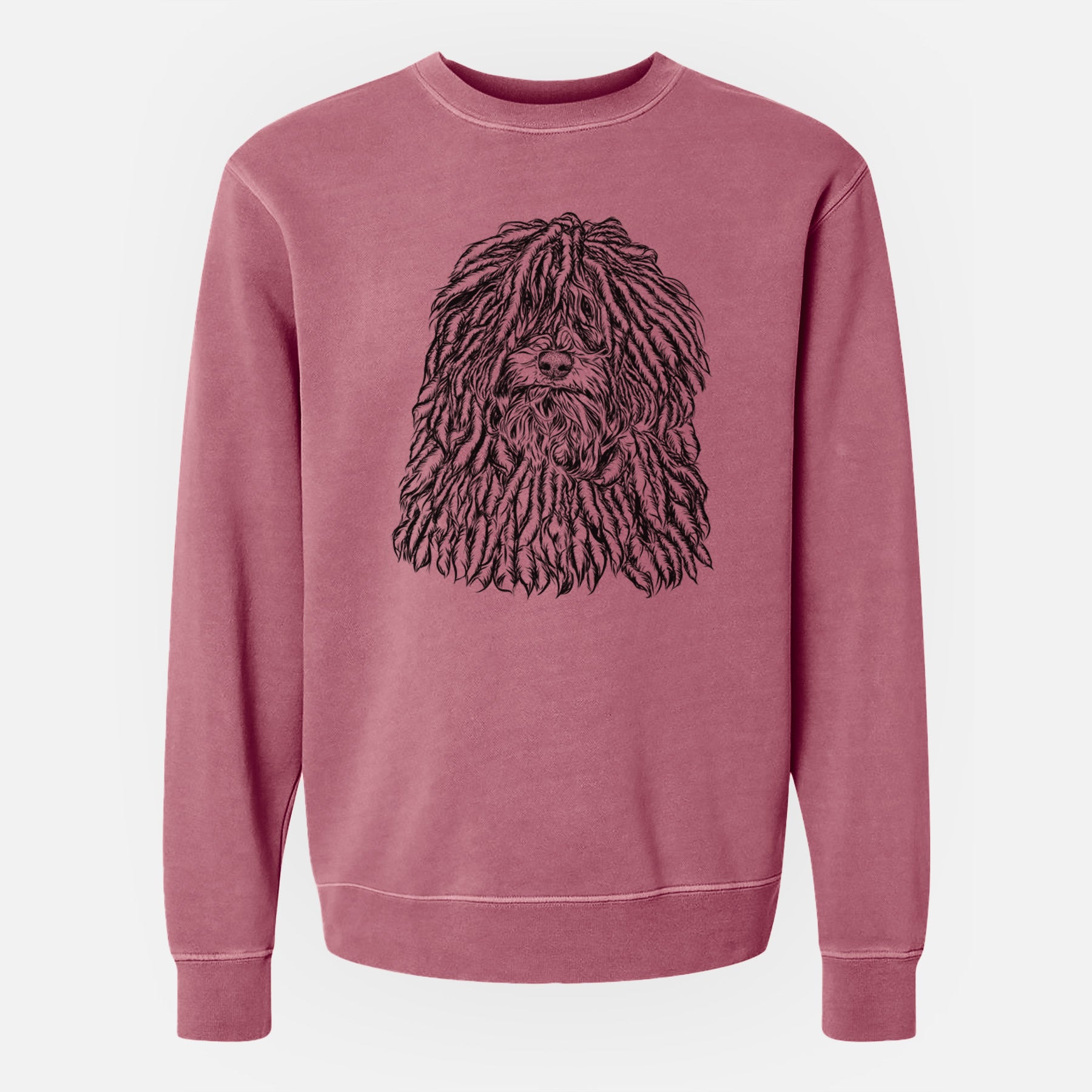 Bare Rezi the Puli - Unisex Pigment Dyed Crew Sweatshirt