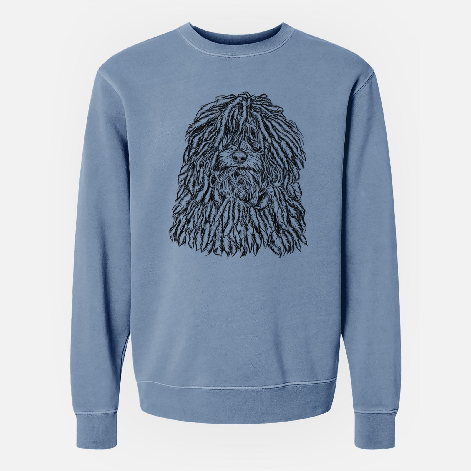 Bare Rezi the Puli - Unisex Pigment Dyed Crew Sweatshirt