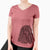 Bare Rezi the Puli - Women's V-neck Shirt