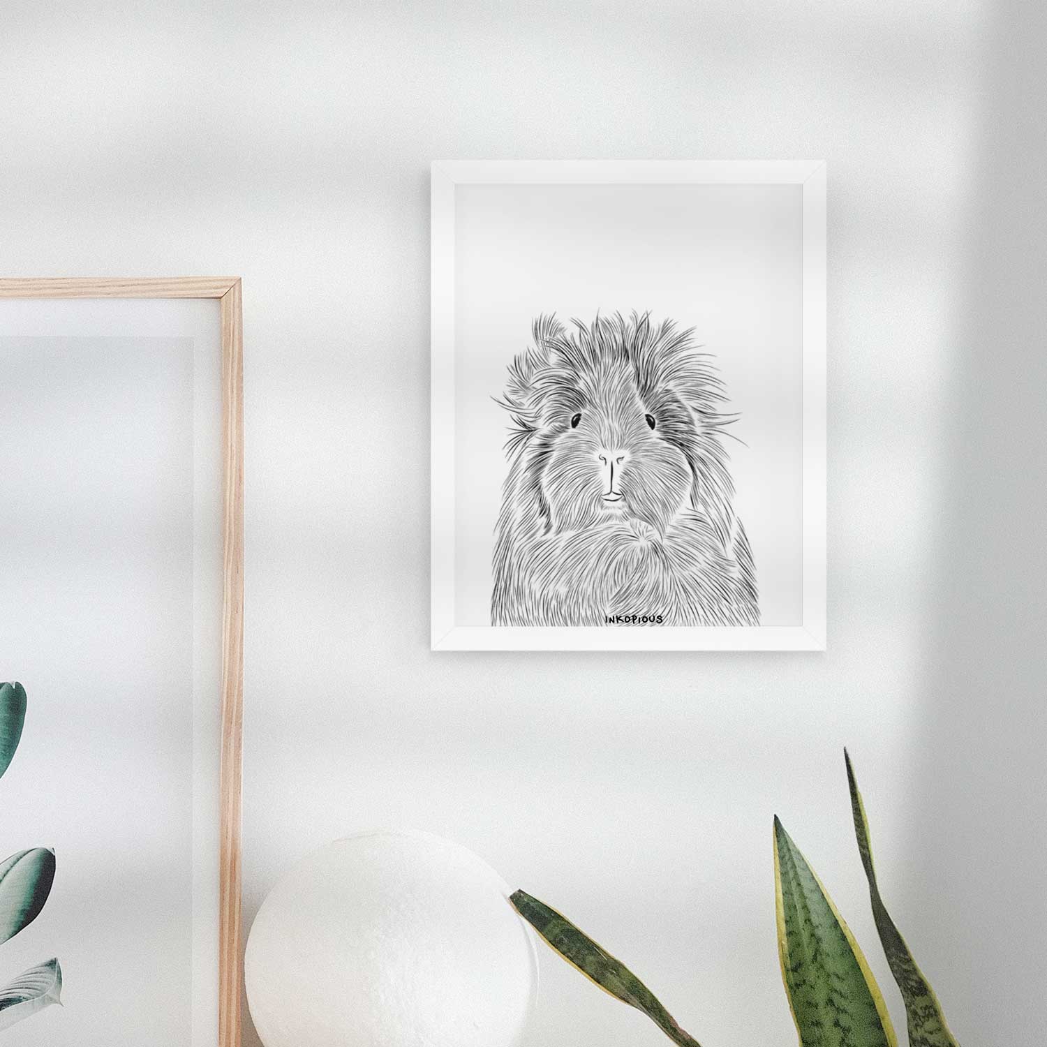 Rhino the Guinea Pig Art Print