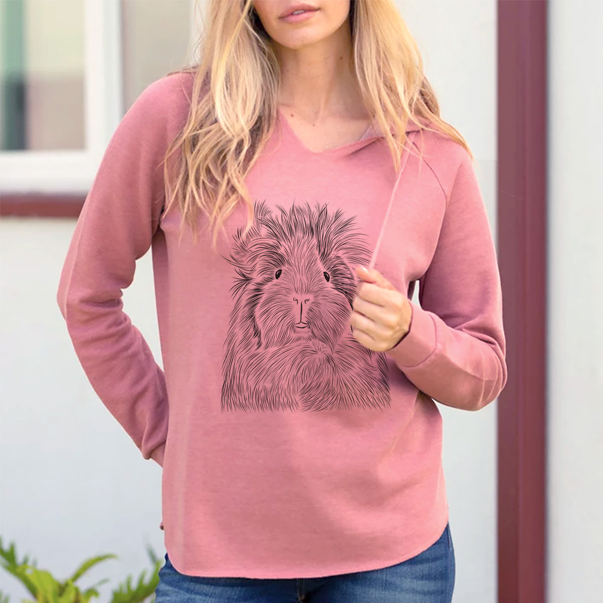 Bare Rhino the Guinea Pig - Cali Wave Hooded Sweatshirt