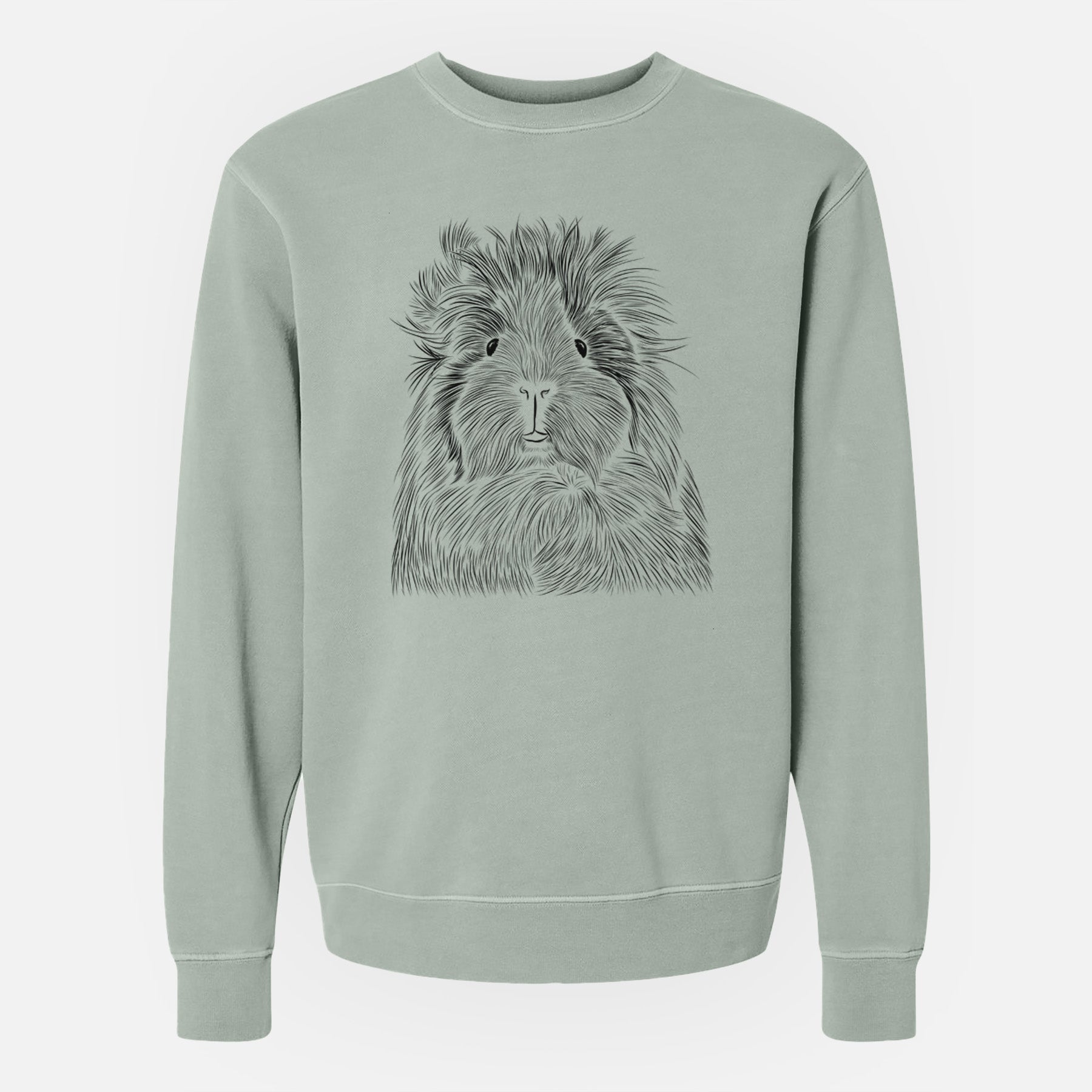 Bare Rhino the Guinea Pig - Unisex Pigment Dyed Crew Sweatshirt