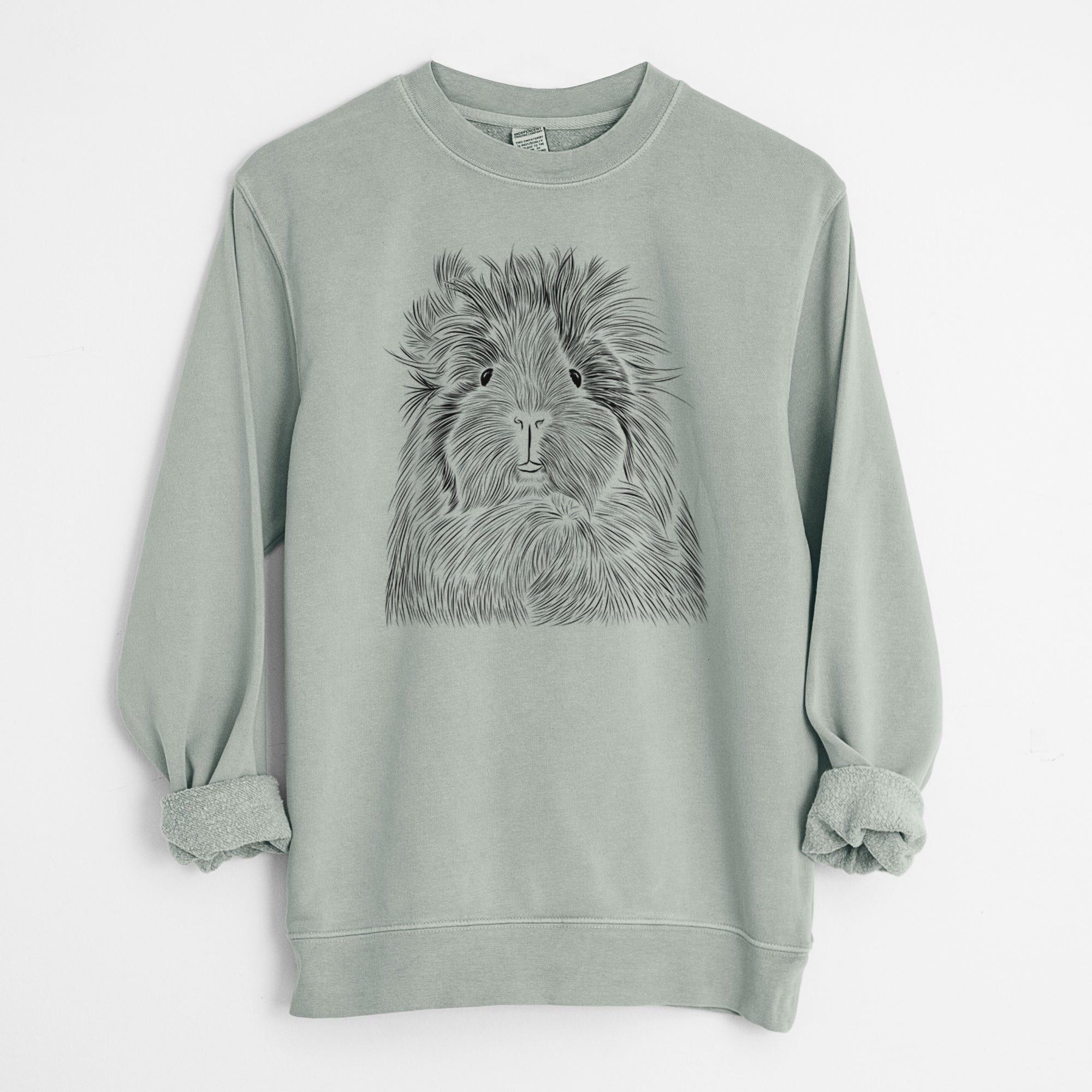 Bare Rhino the Guinea Pig - Unisex Pigment Dyed Crew Sweatshirt