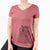 Bare Rhino the Guinea Pig - Women's V-neck Shirt