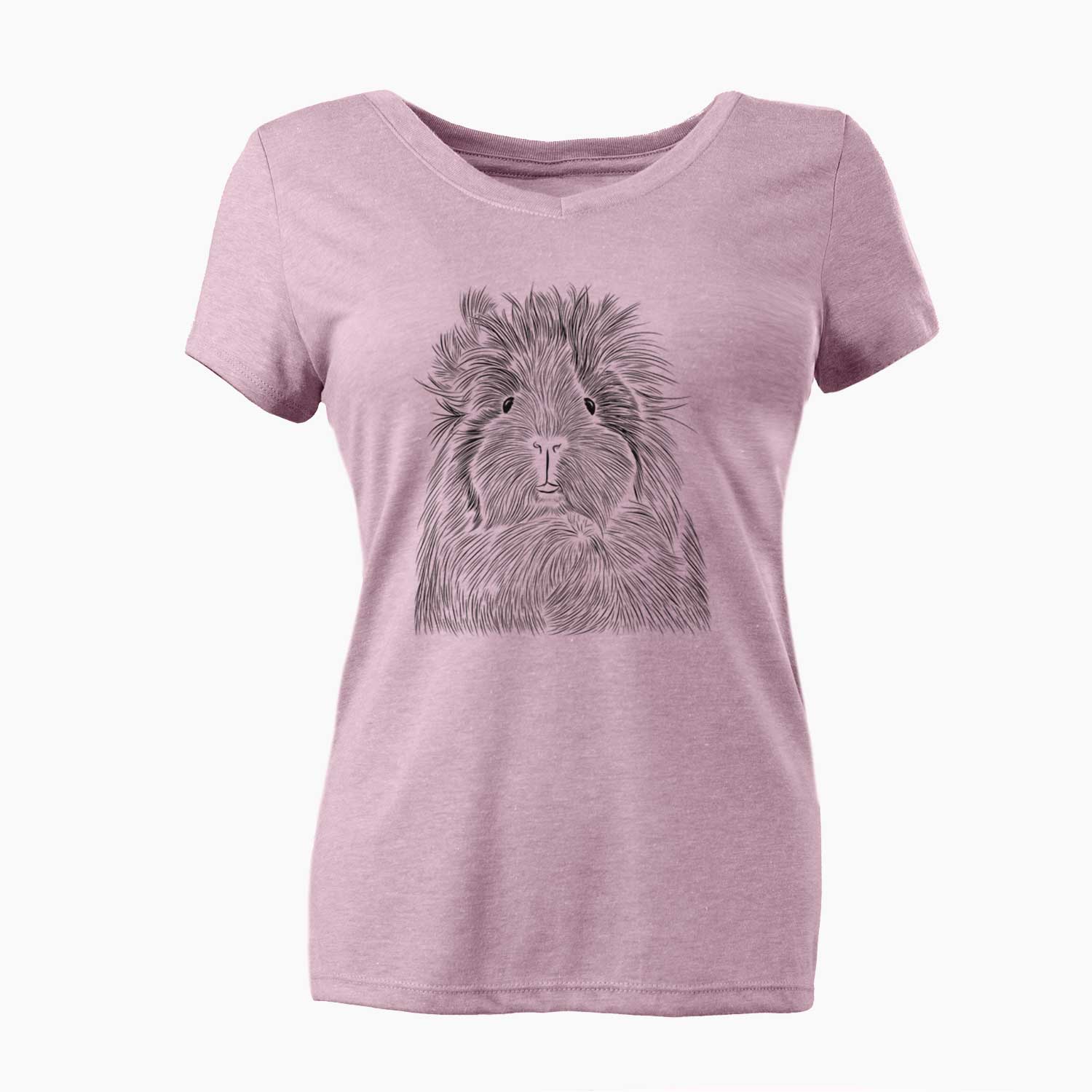 Bare Rhino the Guinea Pig - Women's V-neck Shirt