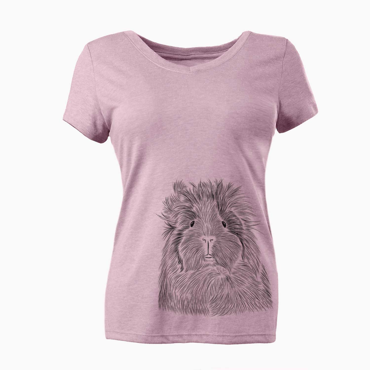 Bare Rhino the Guinea Pig - Women's V-neck Shirt