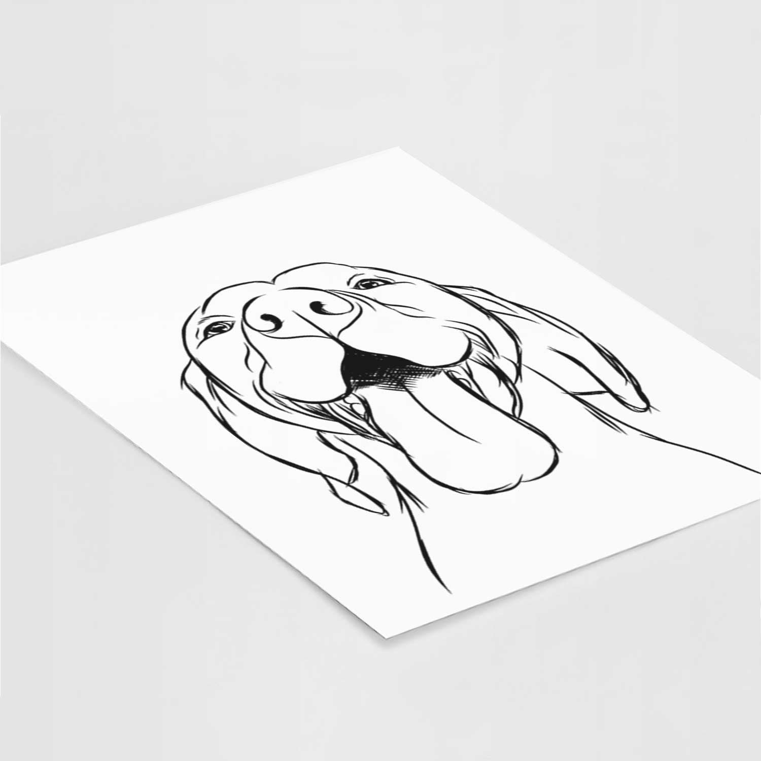 Rhys the Vizsla Art Print