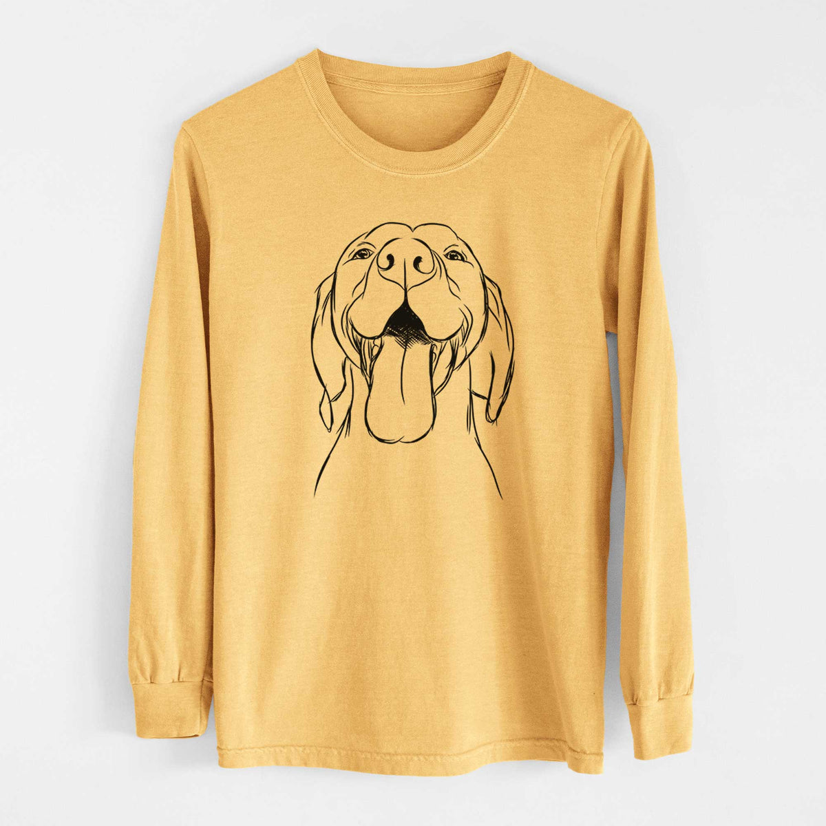 Bare Rhys the Vizsla - Heavyweight 100% Cotton Long Sleeve