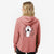 Rhys the Vizsla - Women's Cali Wave Zip-Up Sweatshirt