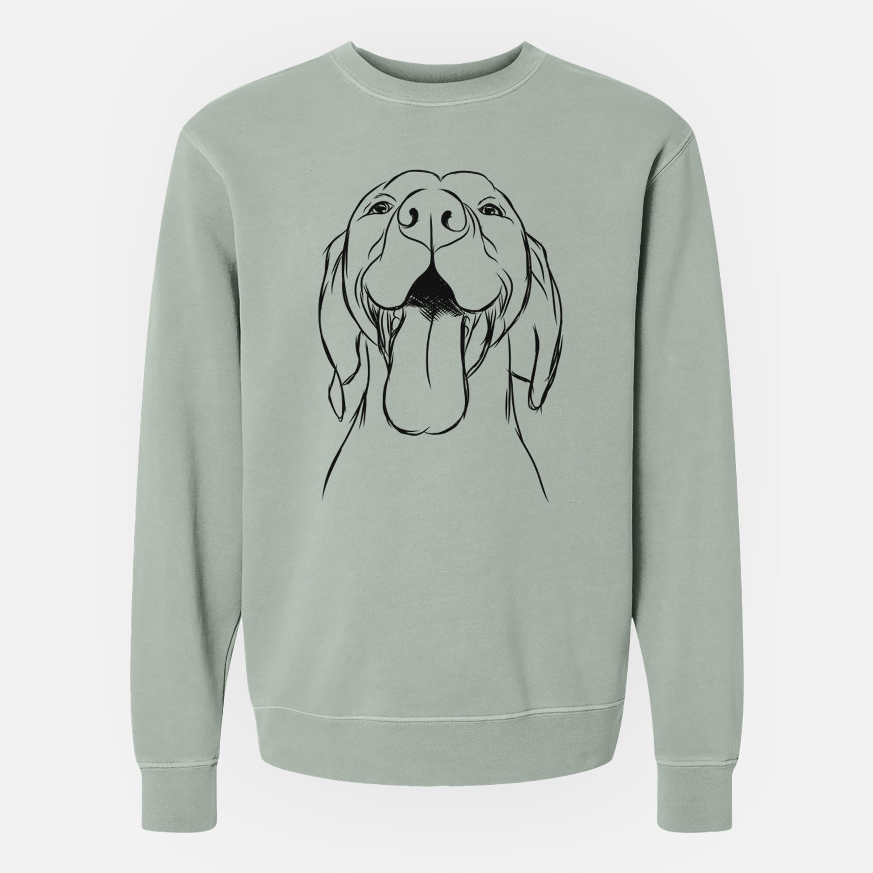 Bare Rhys the Vizsla - Unisex Pigment Dyed Crew Sweatshirt