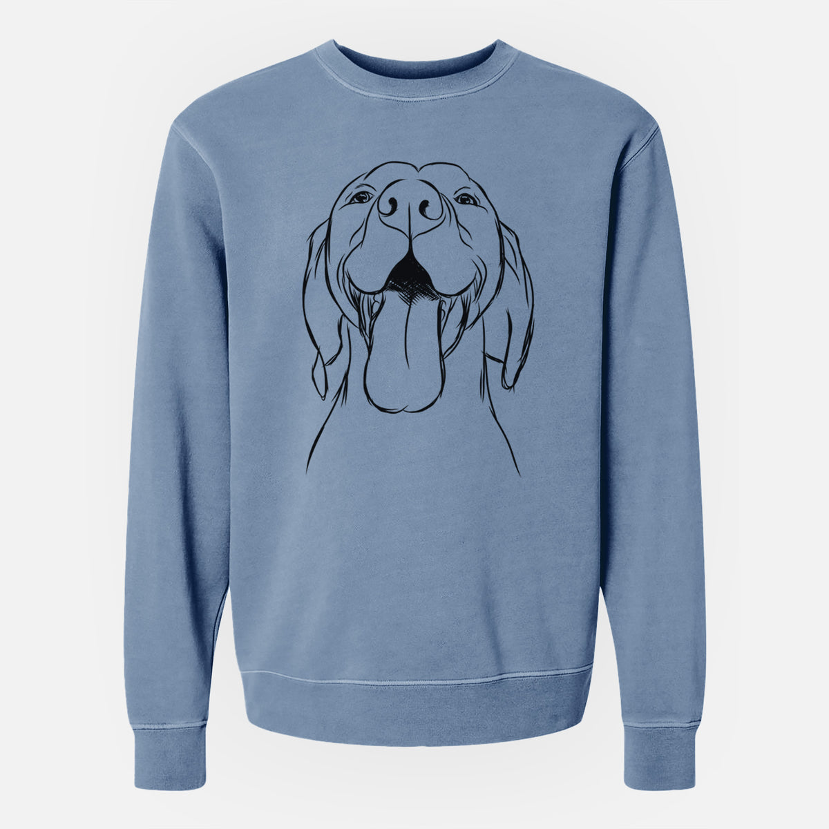 Bare Rhys the Vizsla - Unisex Pigment Dyed Crew Sweatshirt