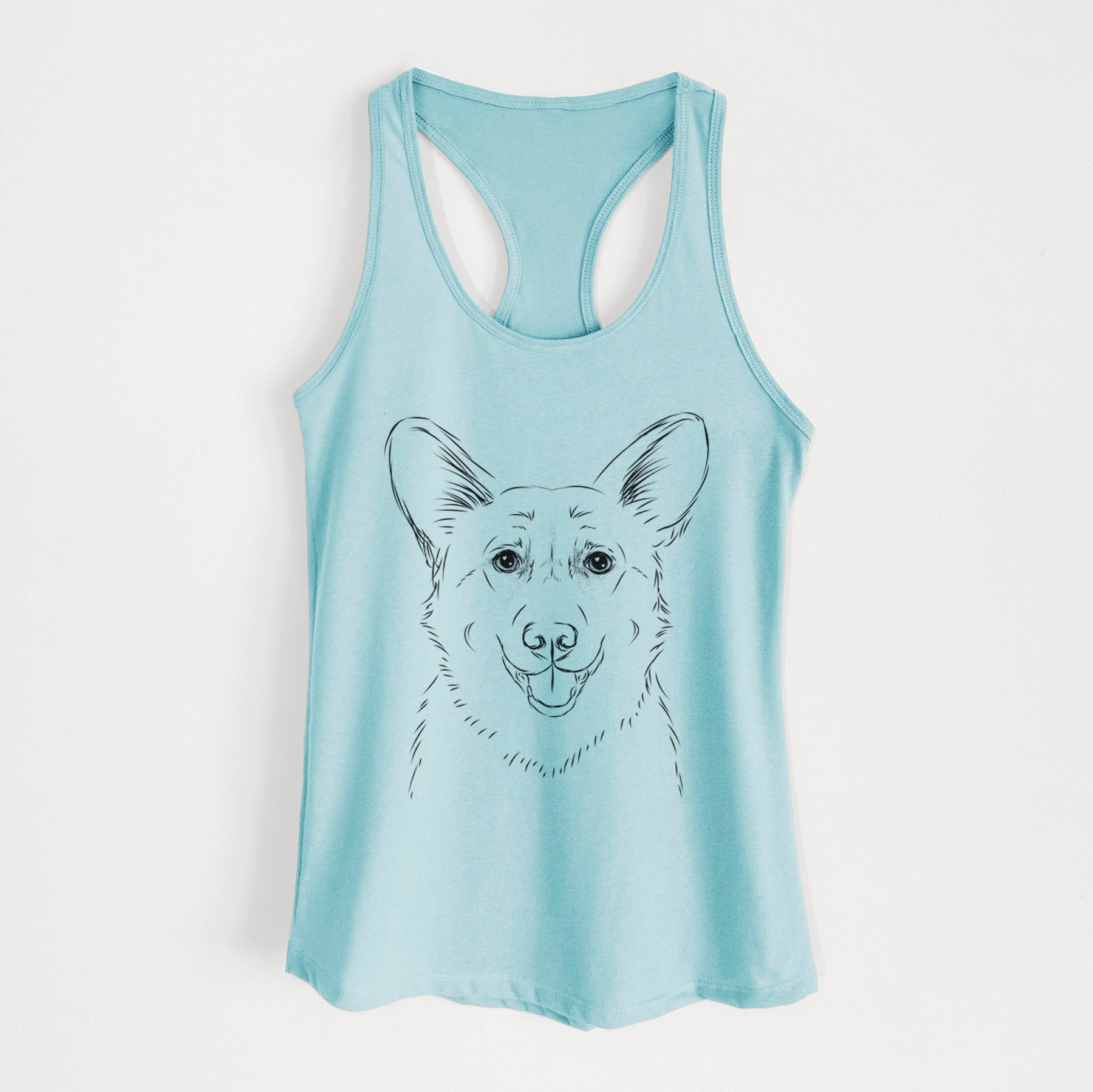 Ricco the Corgi - Women's Racerback Tanktop