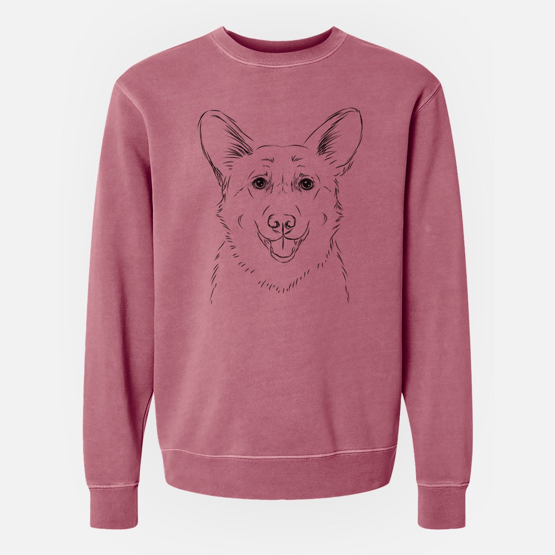 Bare Ricco the Corgi - Unisex Pigment Dyed Crew Sweatshirt