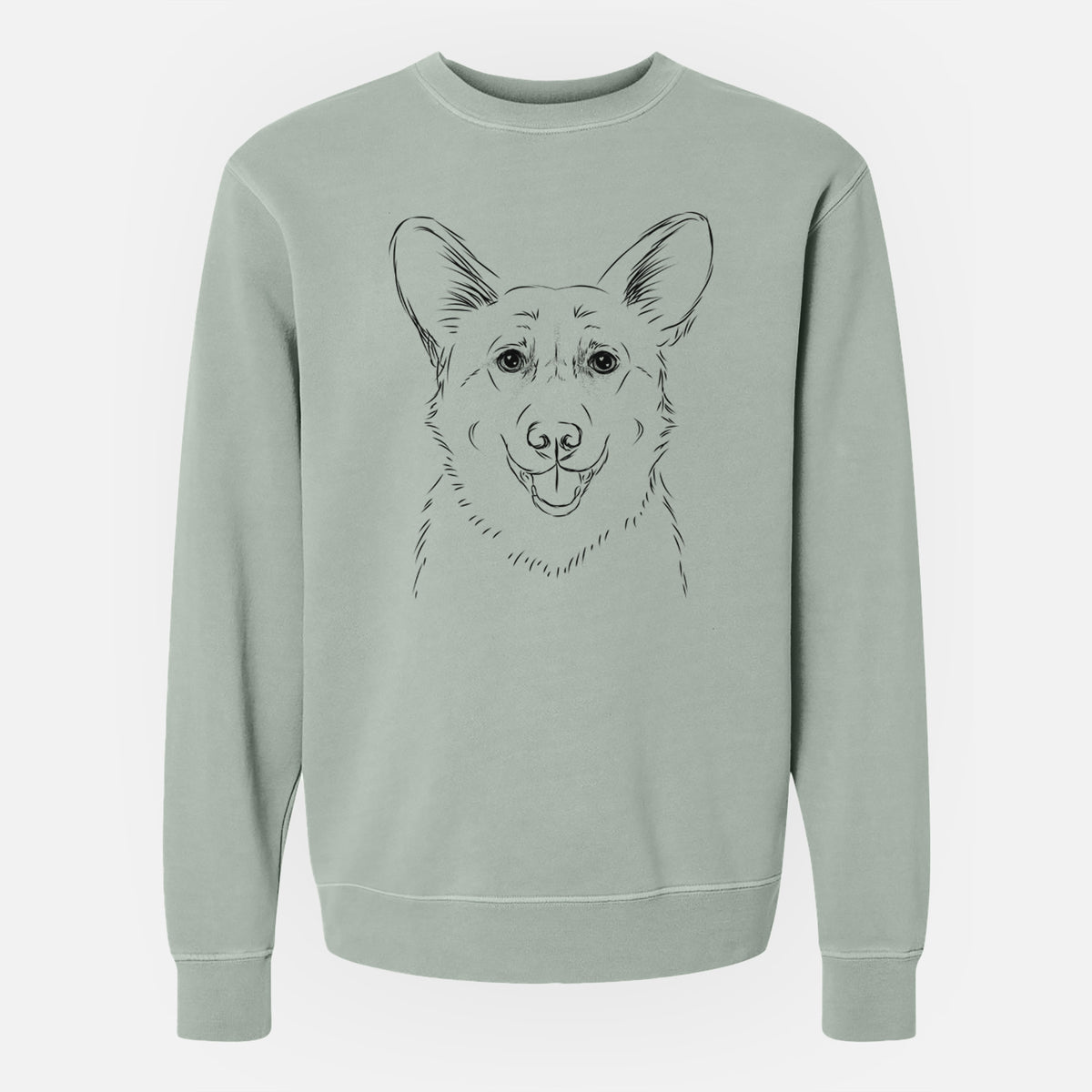Bare Ricco the Corgi - Unisex Pigment Dyed Crew Sweatshirt
