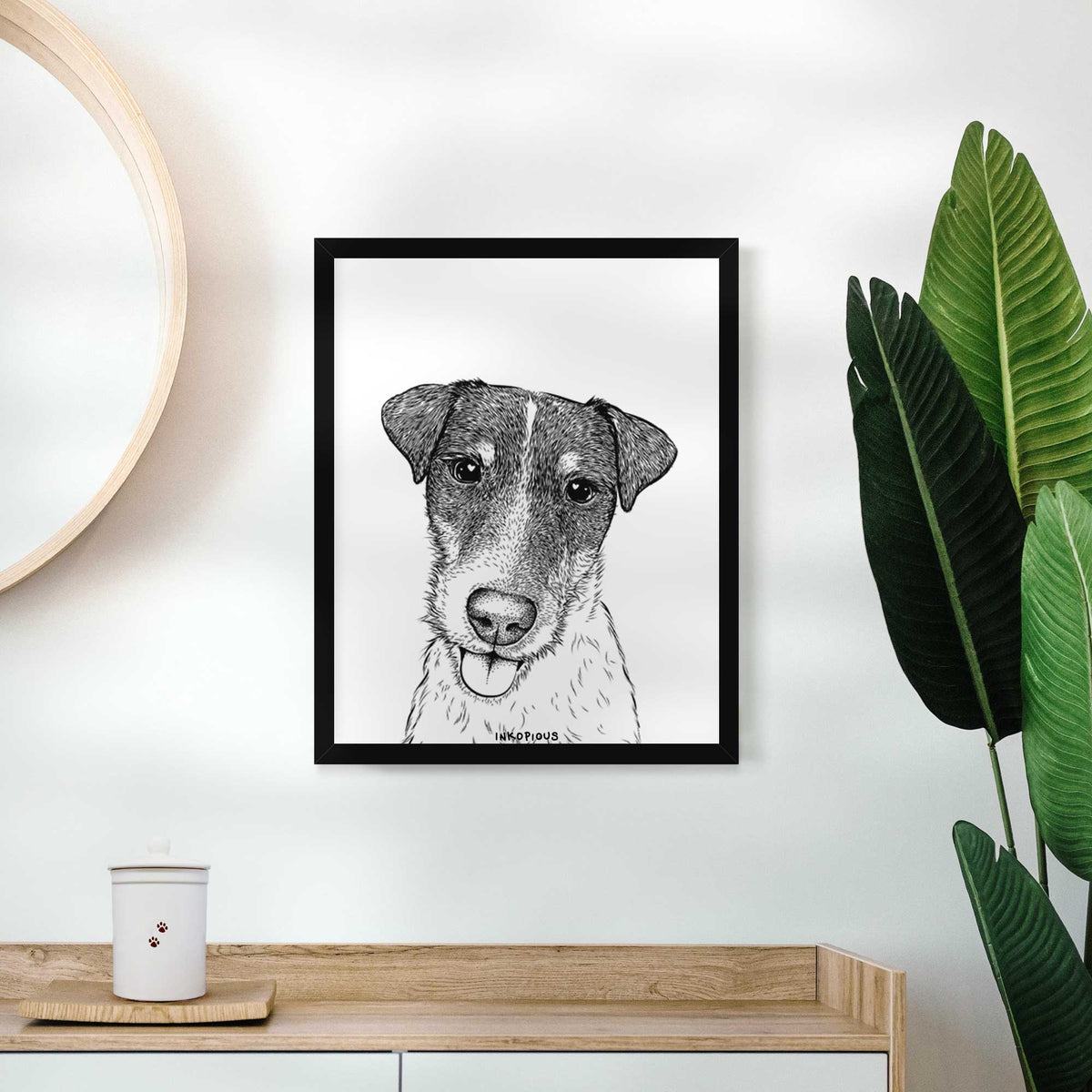 Rider the Parson Russell Terrier Art Print