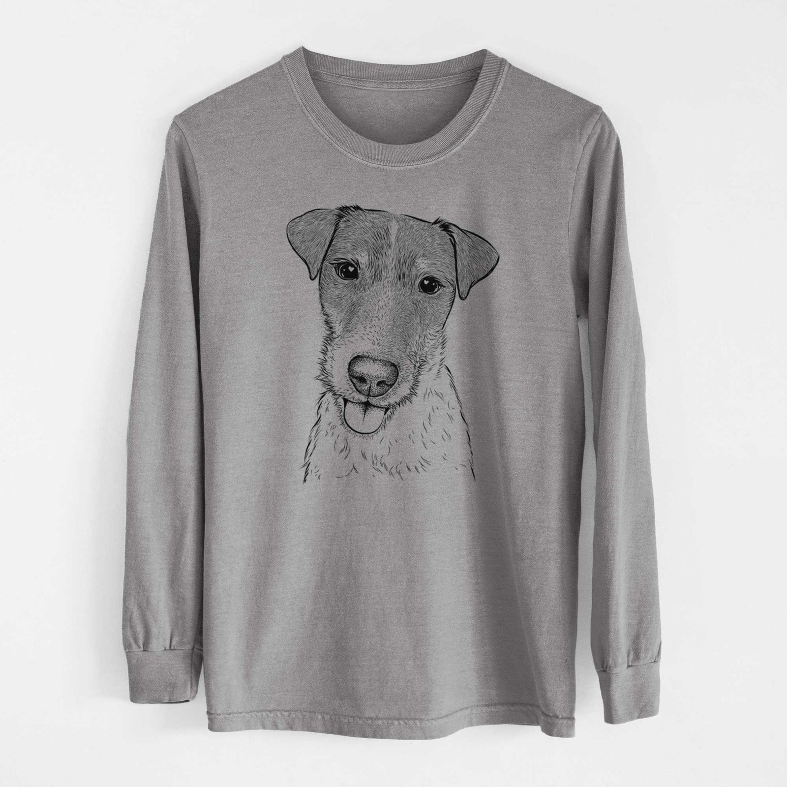 Bare Rider the Parson Russell Terrier - Heavyweight 100% Cotton Long Sleeve