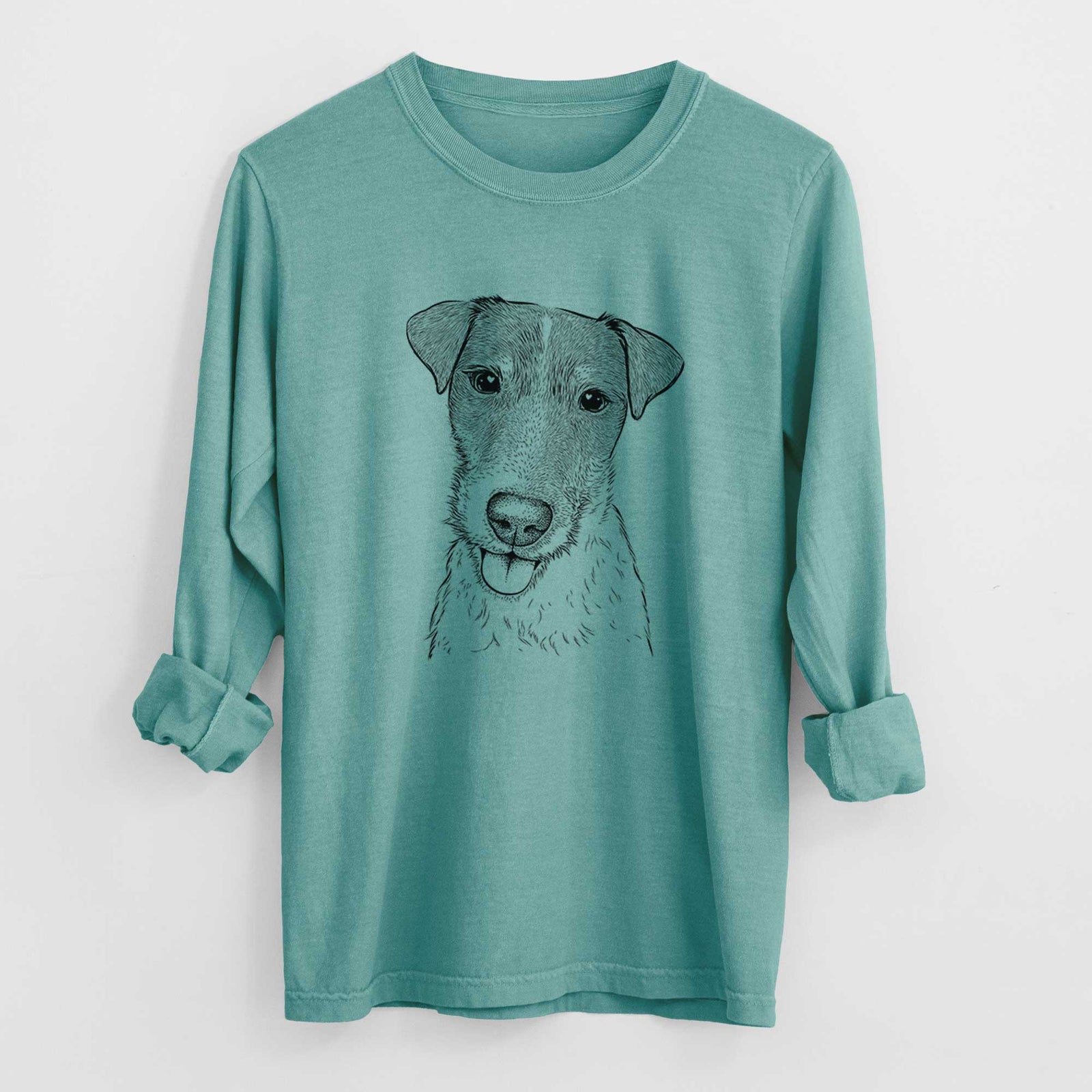 Bare Rider the Parson Russell Terrier - Heavyweight 100% Cotton Long Sleeve