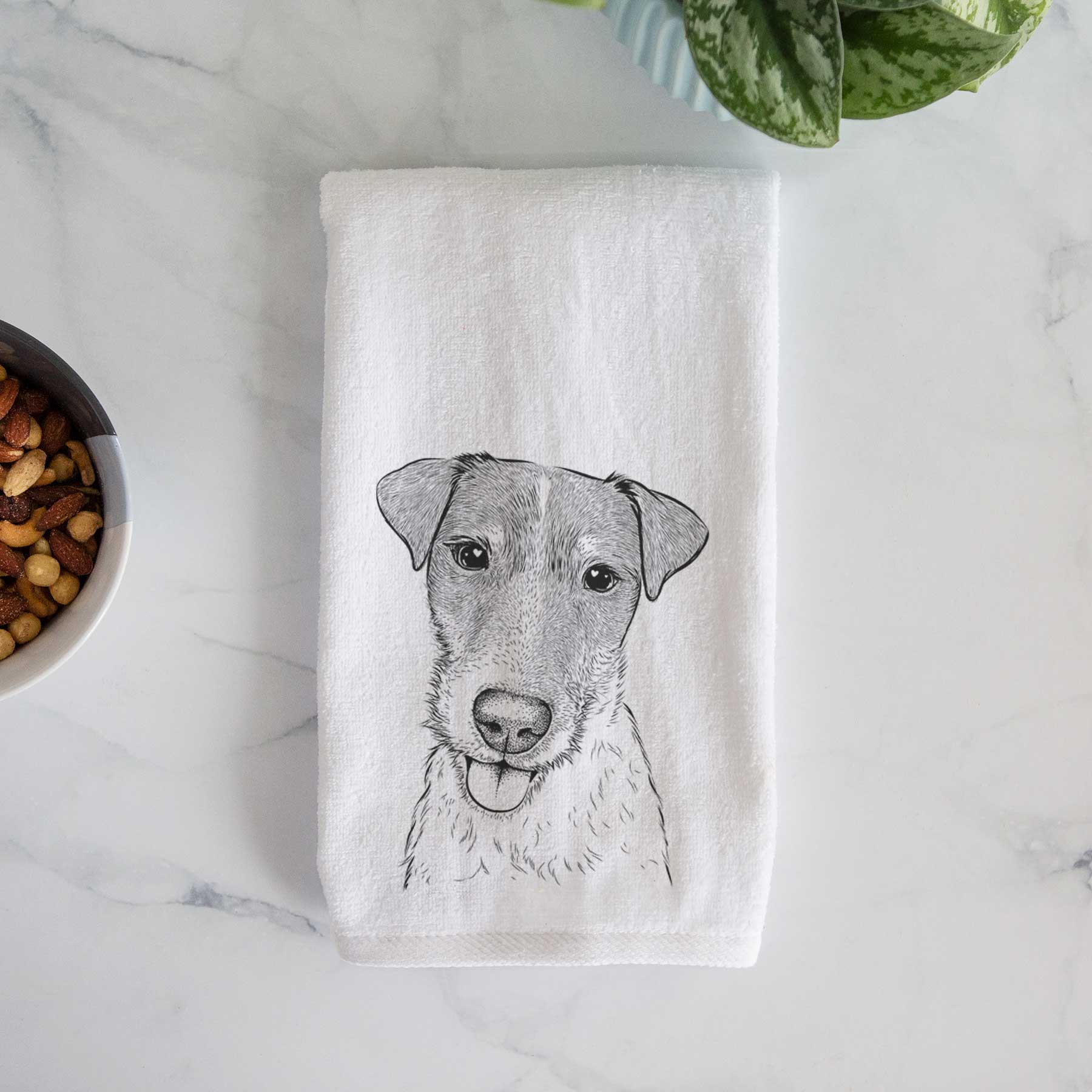 Rider the Parson Russell Terrier Decorative Hand Towel