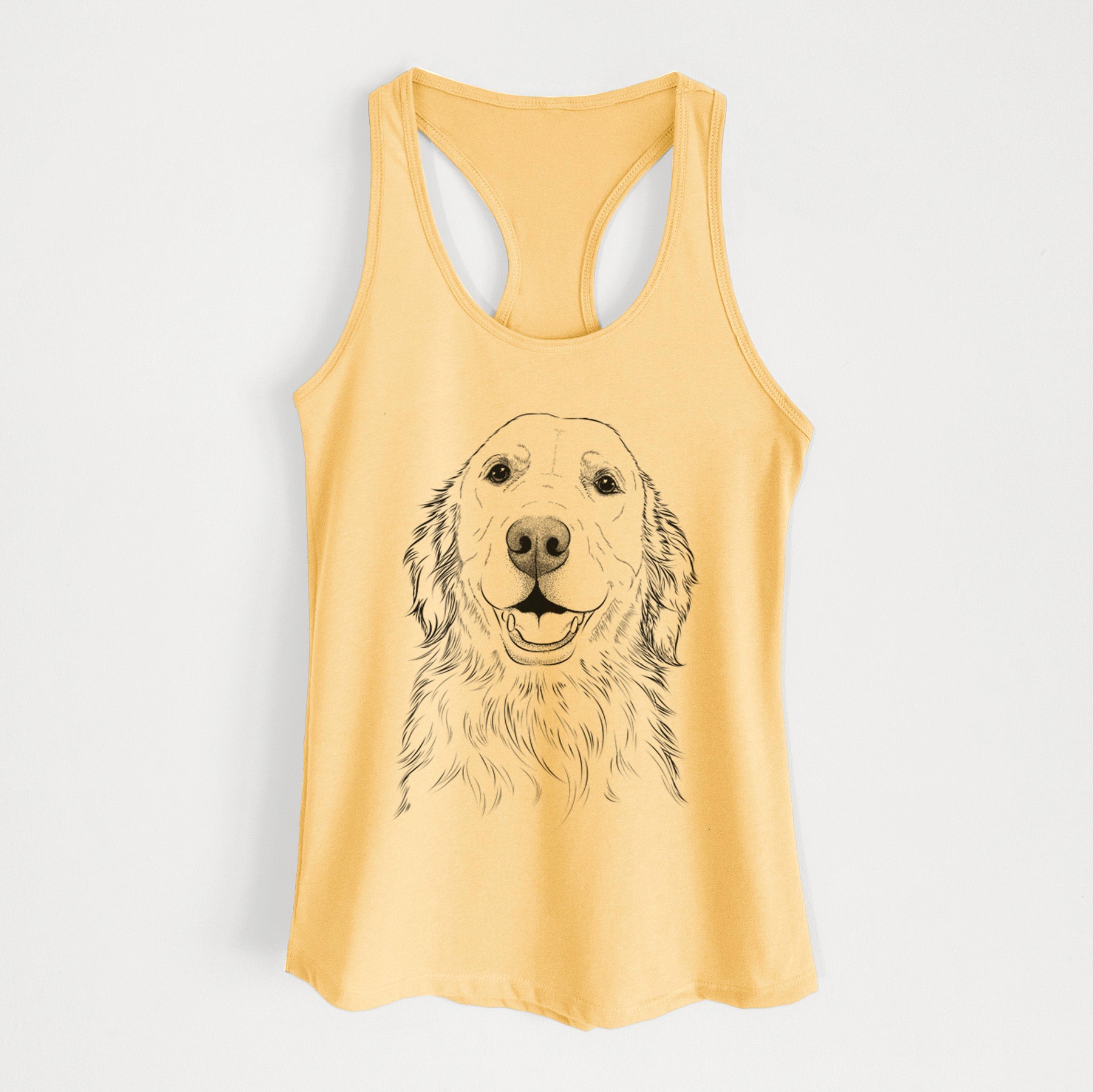 Ridge the Golden Retriever - Women's Racerback Tanktop