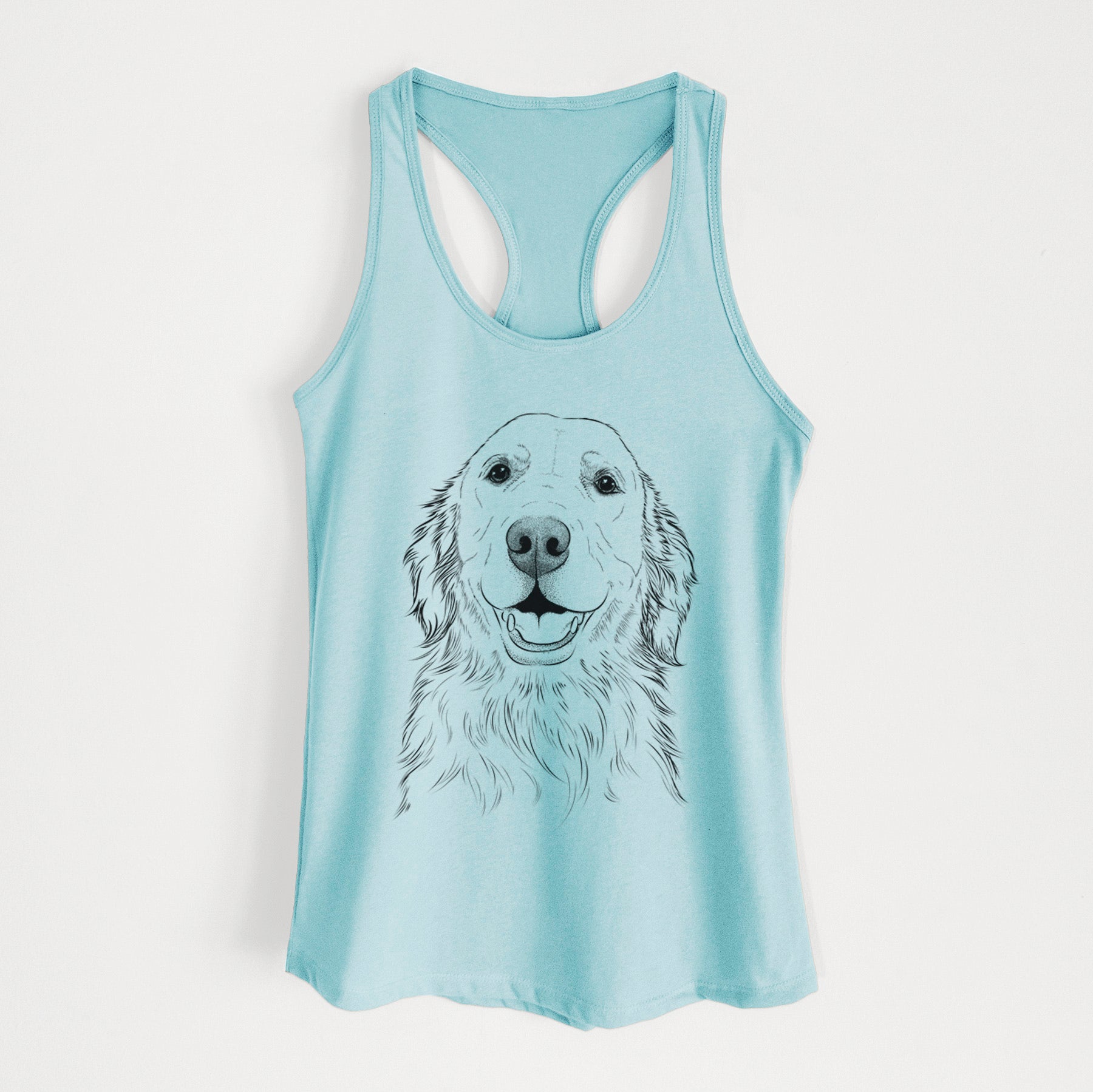 Ridge the Golden Retriever - Women's Racerback Tanktop