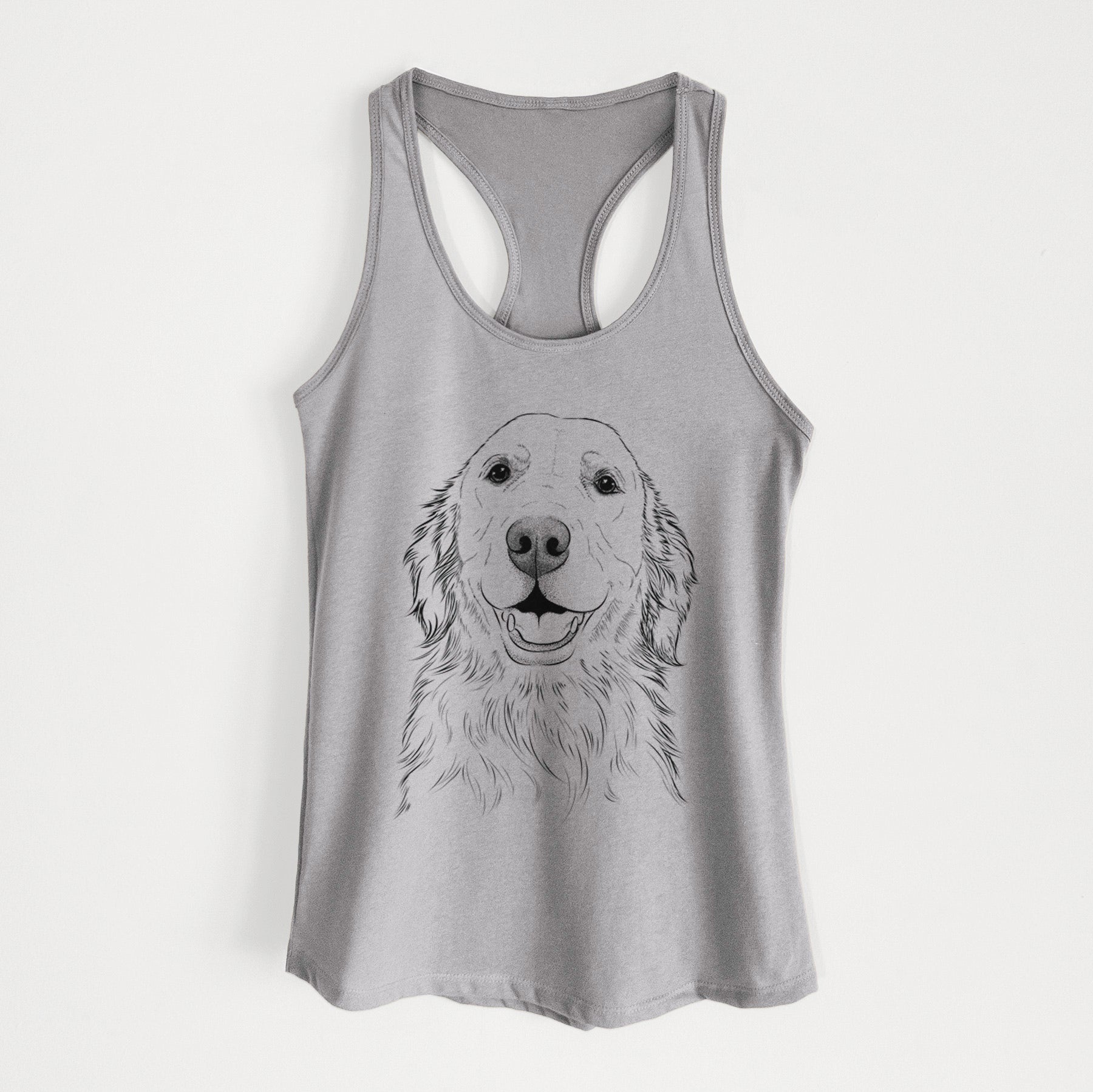 Ridge the Golden Retriever - Women's Racerback Tanktop