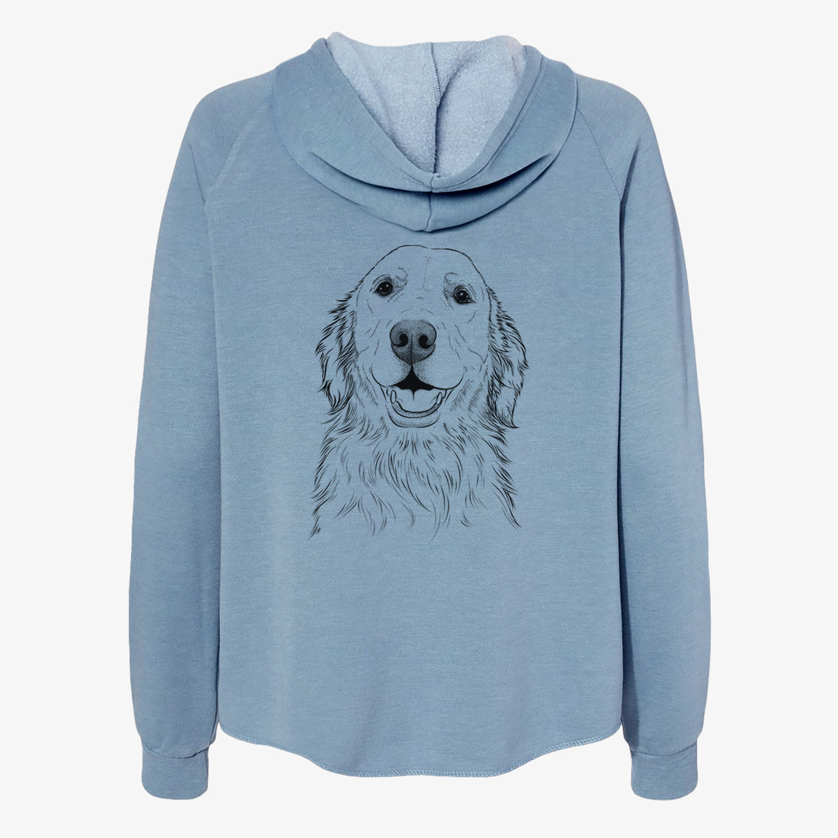 Ridge the Golden Retriever - Women's Cali Wave Zip-Up Sweatshirt