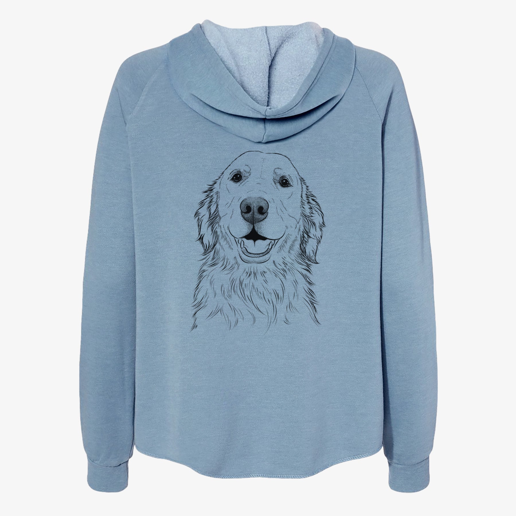 Ridge the Golden Retriever - Women's Cali Wave Zip-Up Sweatshirt