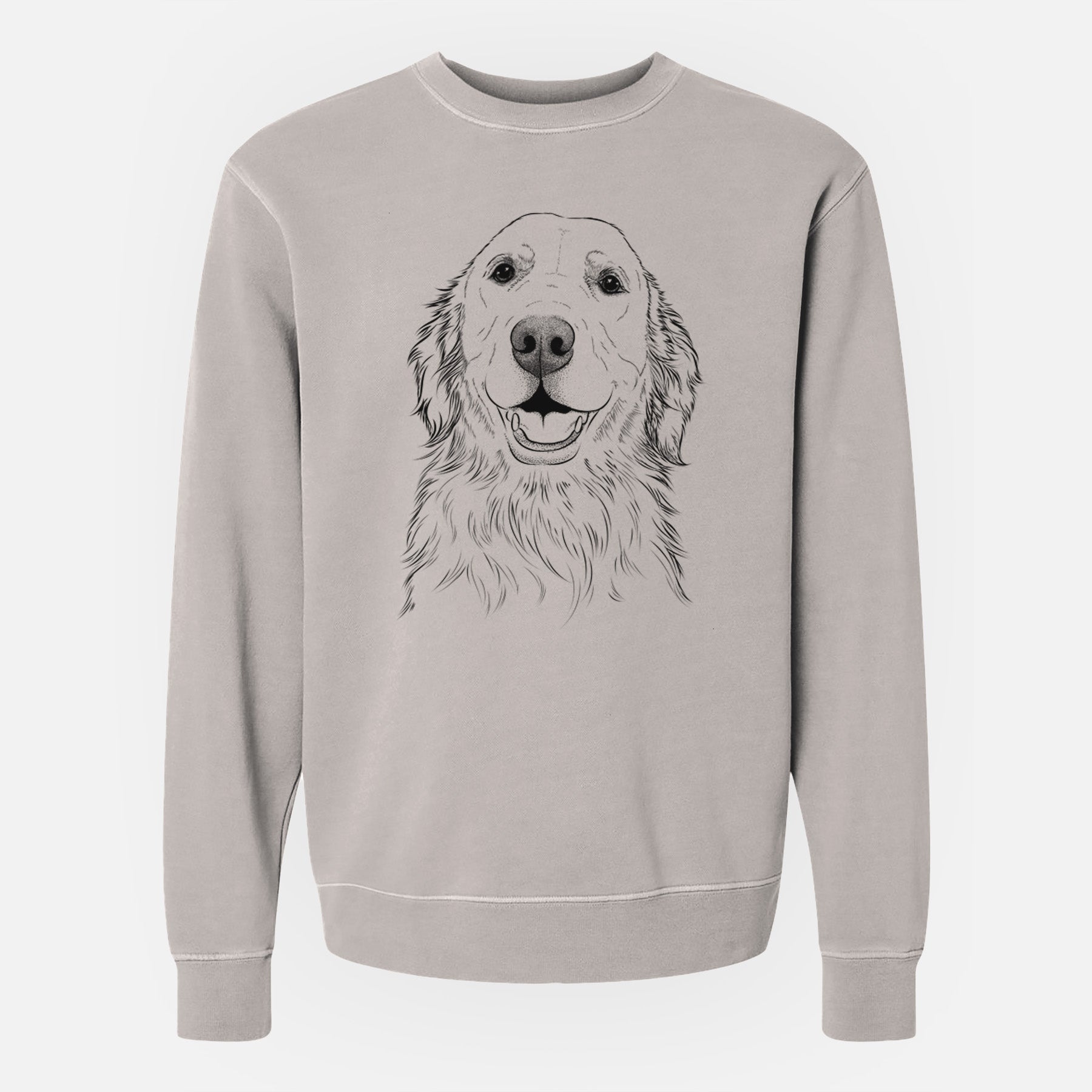 Bare Ridge the Golden Retriever - Unisex Pigment Dyed Crew Sweatshirt