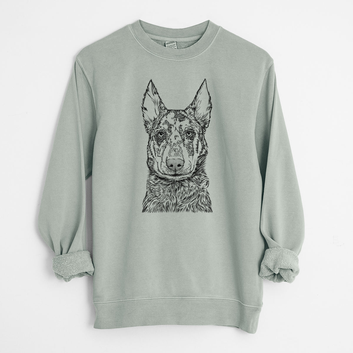 Bare Riggs the Beauceron - Unisex Pigment Dyed Crew Sweatshirt