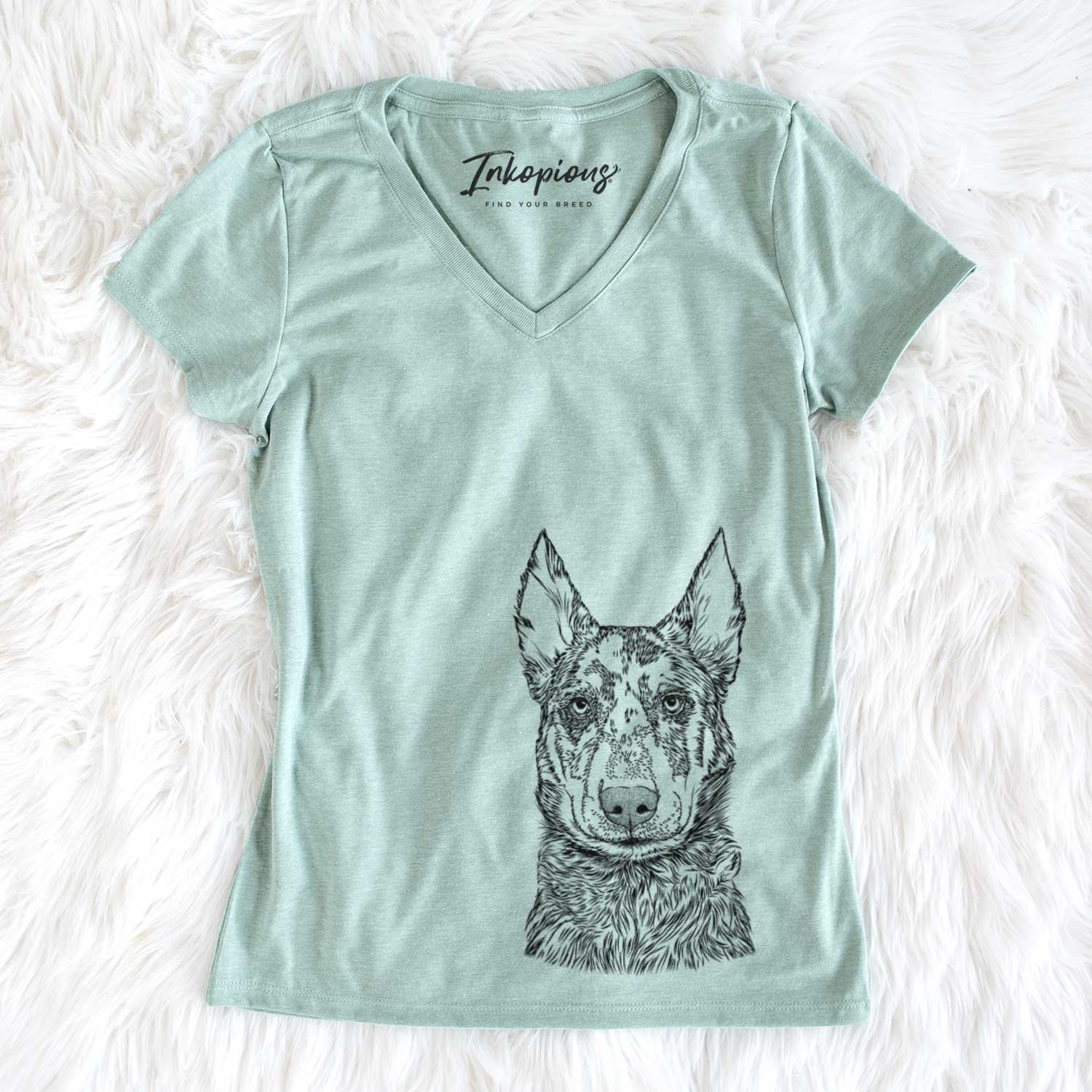 Bare Riggs the Beauceron - Women's V-neck Shirt