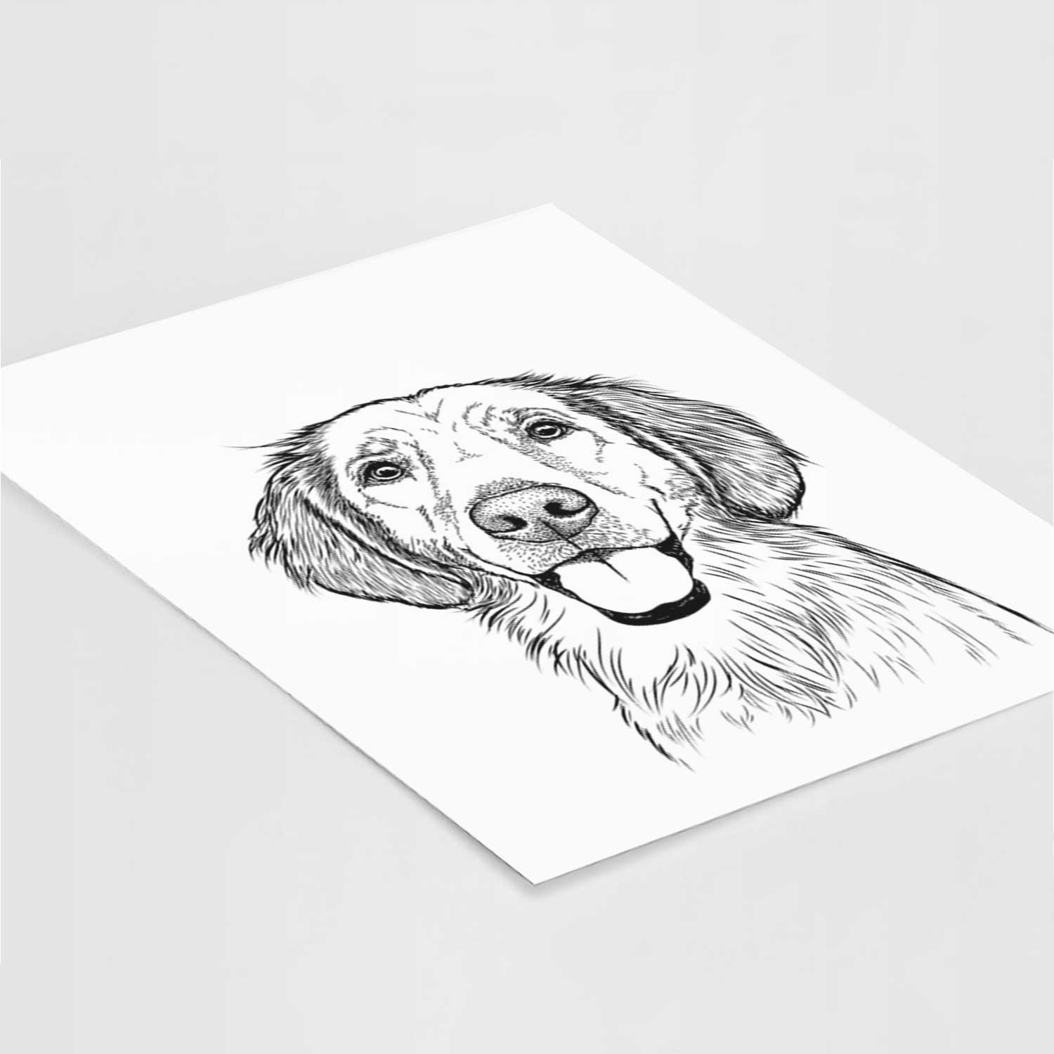 Riley the Golden Retriever Art Print