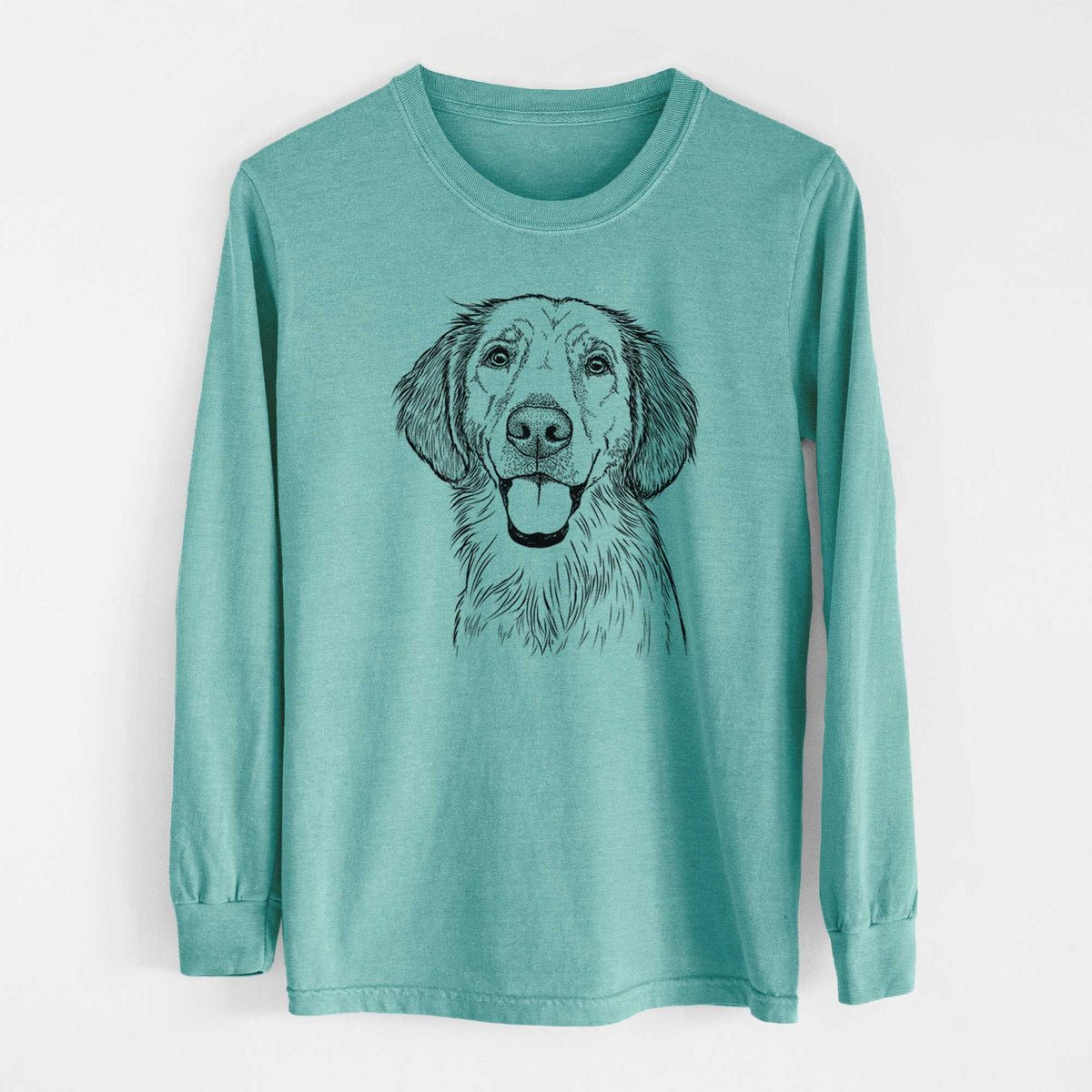 Bare Riley the Golden Retriever - Heavyweight 100% Cotton Long Sleeve